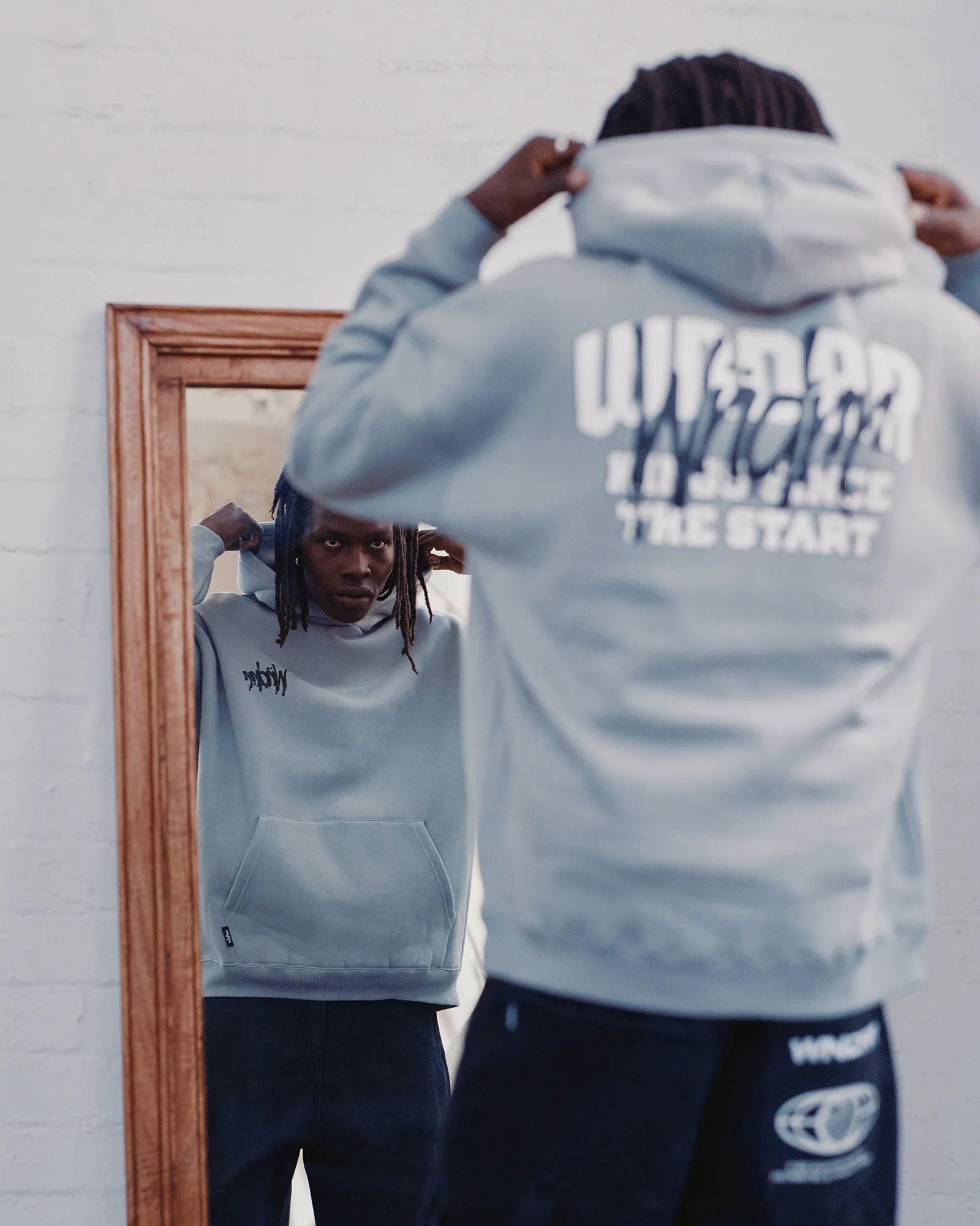 TOP TIER HOOD SWEAT - CEMENT GREY sold by WNDRR product image thumbnail 5