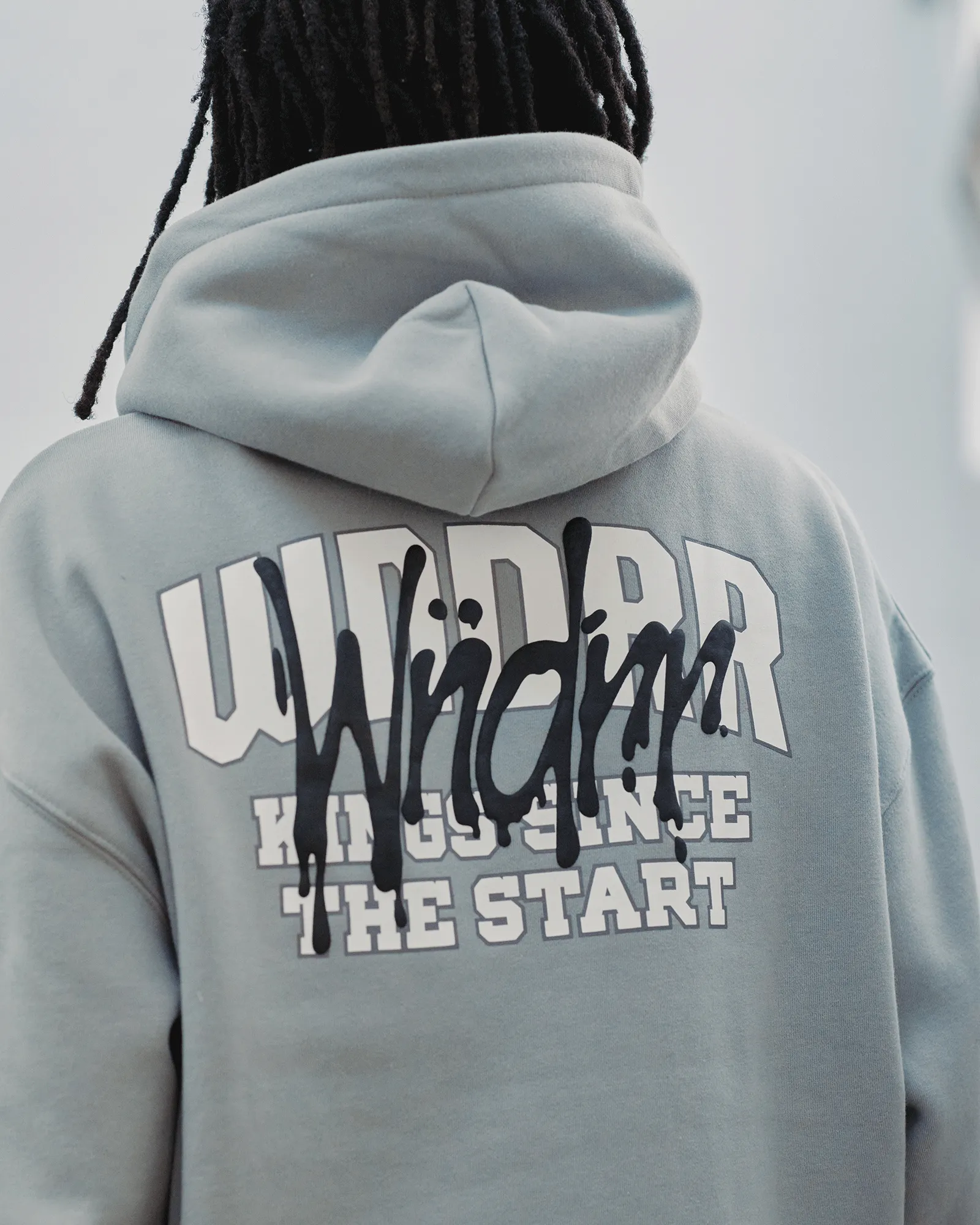 TOP TIER HOOD SWEAT - CEMENT GREY sold by WNDRR product image thumbnail 2