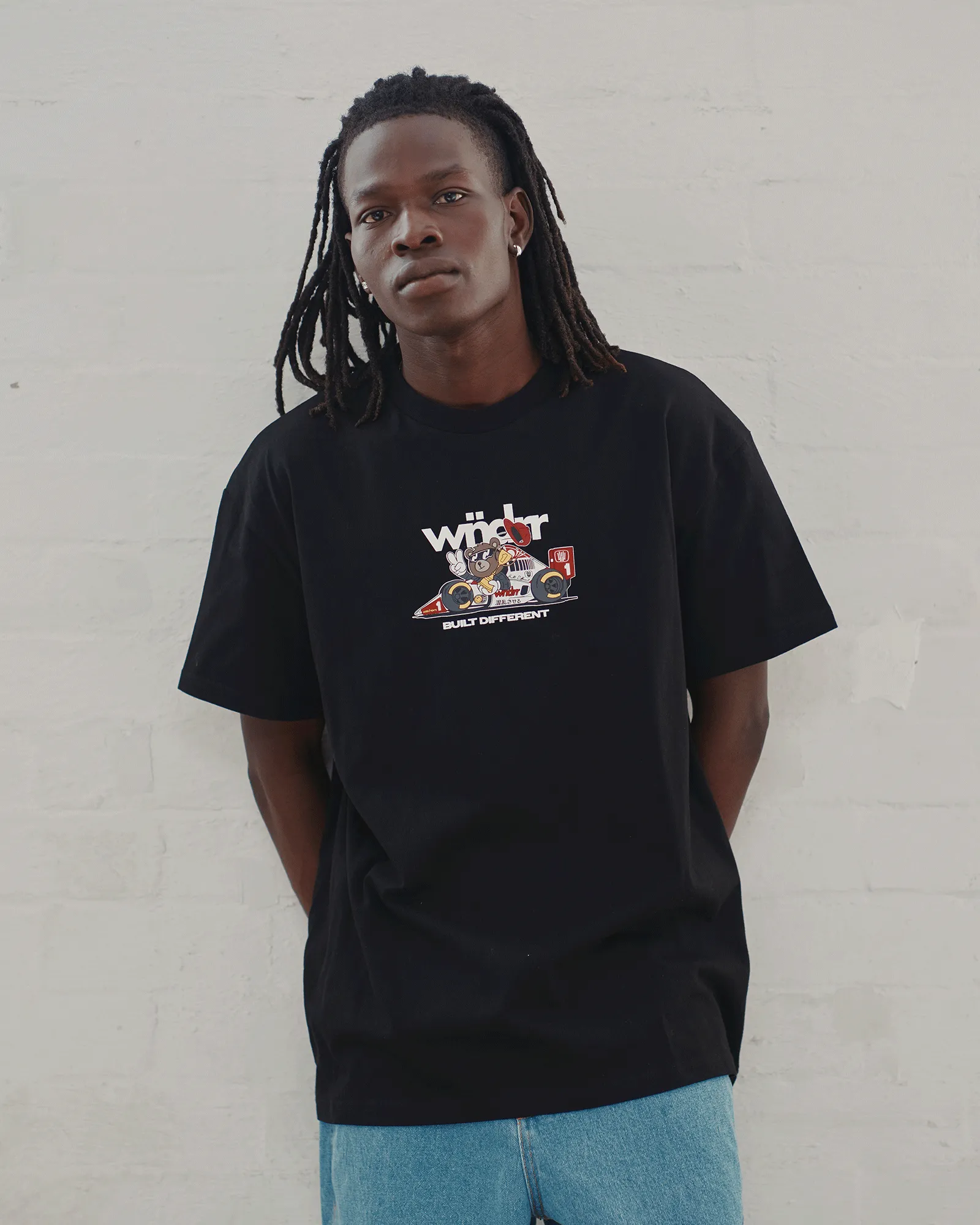 ALBERT BOX FIT TEE - BLACK sold by WNDRR product image thumbnail 4