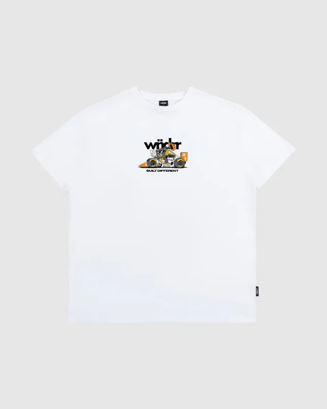 ALBERT BOX FIT TEE - WHITE sold by WNDRR