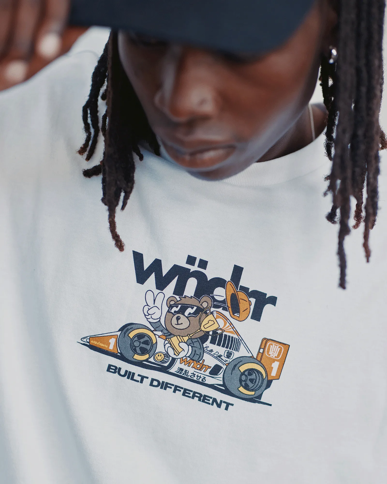 ALBERT BOX FIT TEE - WHITE sold by WNDRR product image thumbnail 2