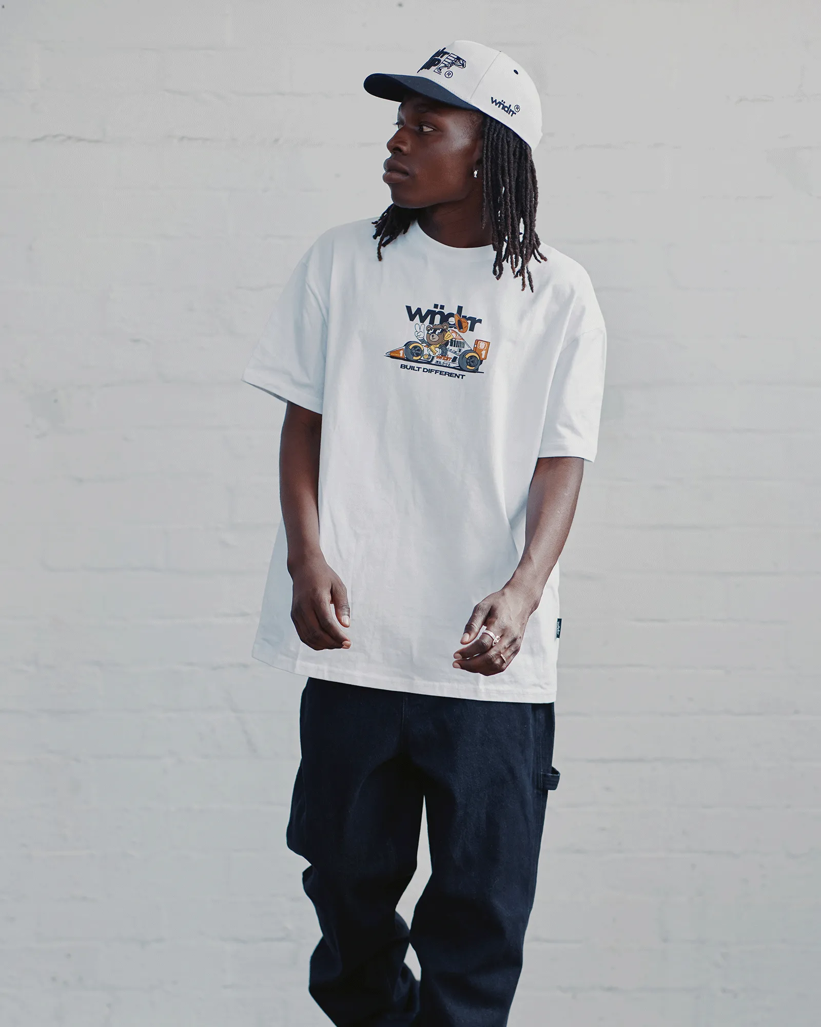 ALBERT BOX FIT TEE - WHITE sold by WNDRR product image thumbnail 4
