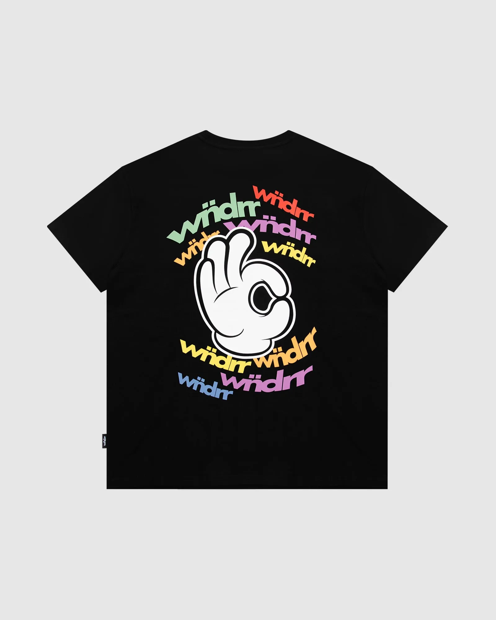 RIBBON BOX FIT TEE - BLACK sold by WNDRR