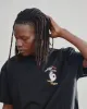RIBBON BOX FIT TEE - BLACK sold by WNDRR