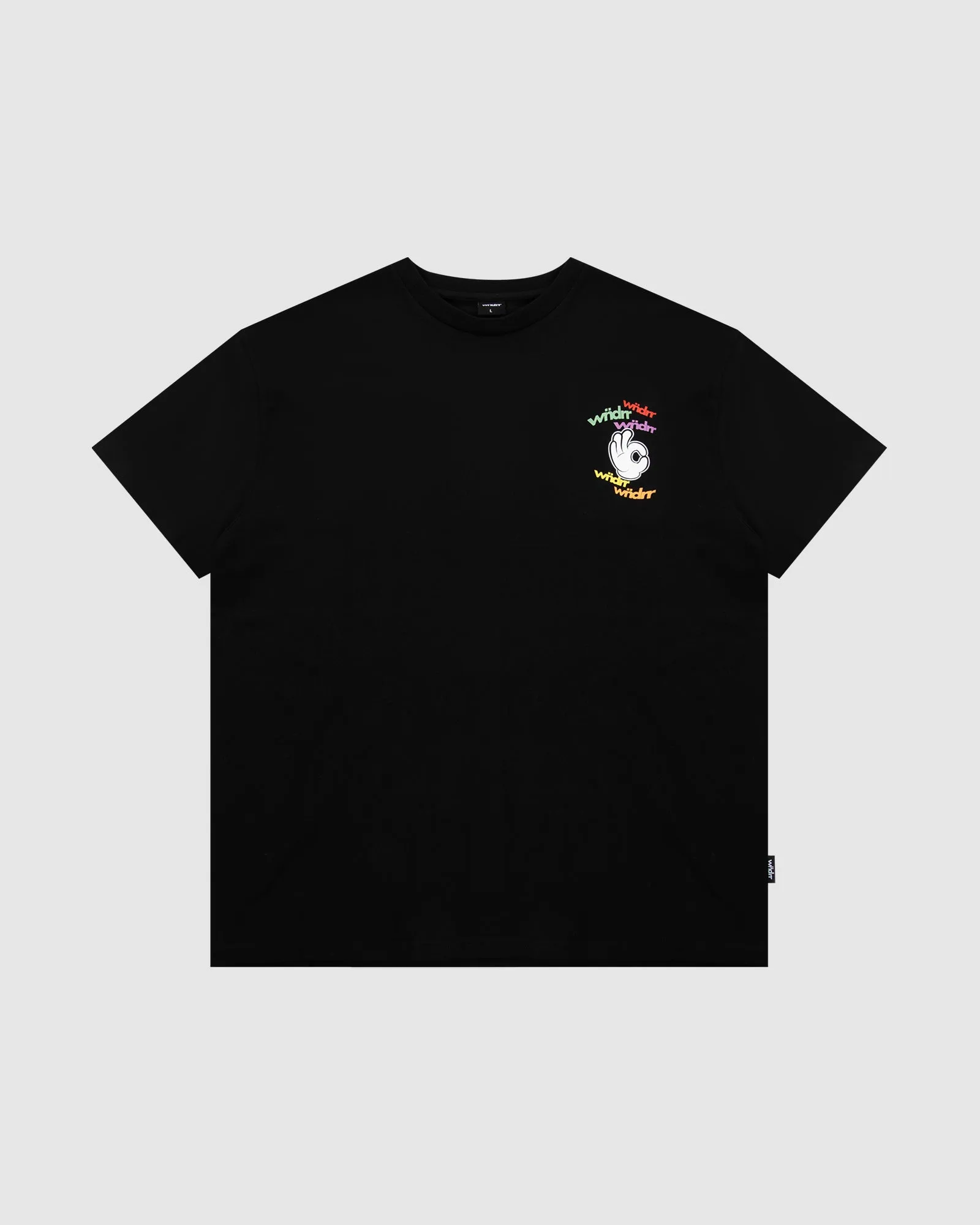 RIBBON BOX FIT TEE - BLACK sold by WNDRR product image thumbnail 3