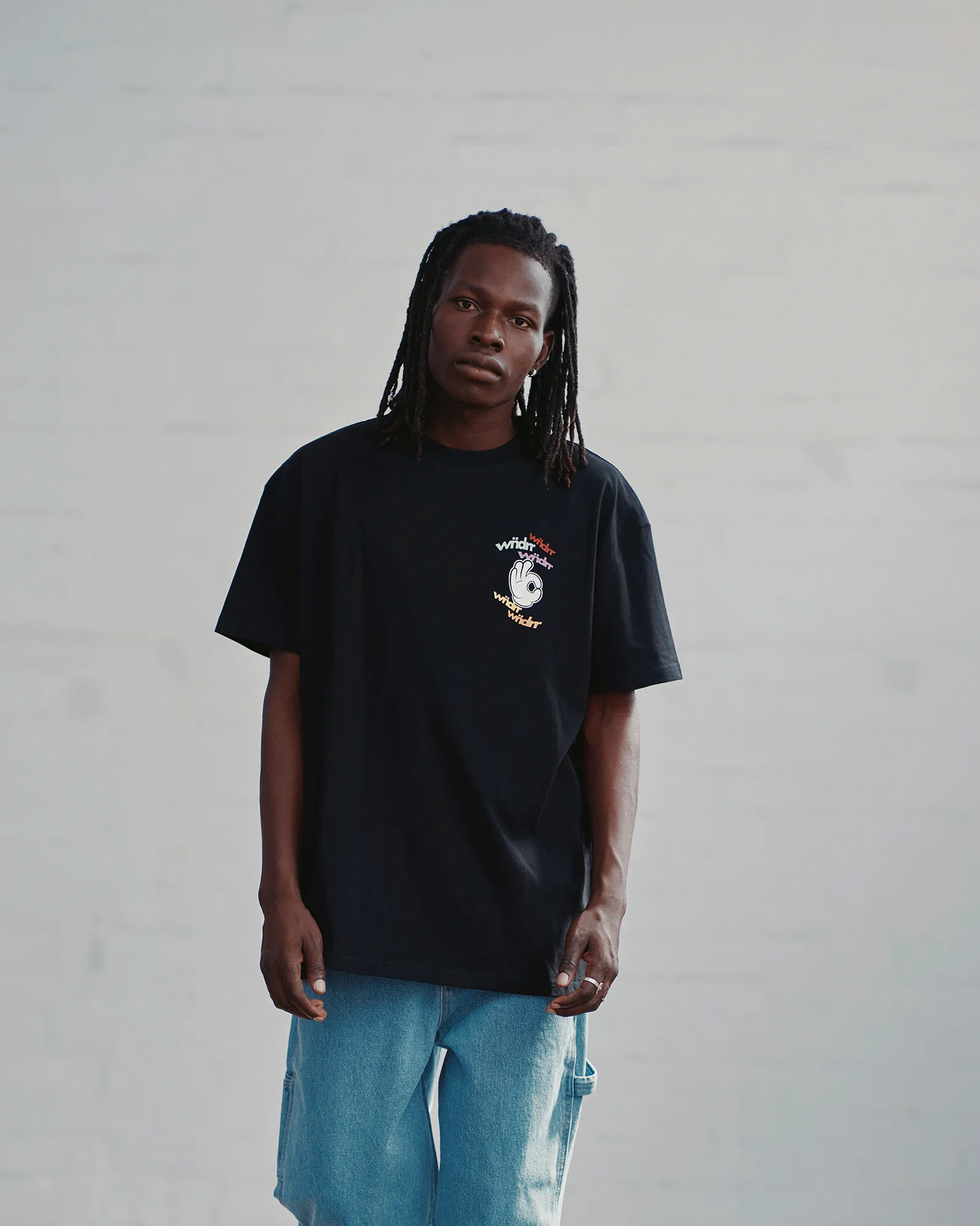 RIBBON BOX FIT TEE - BLACK sold by WNDRR product image thumbnail 4