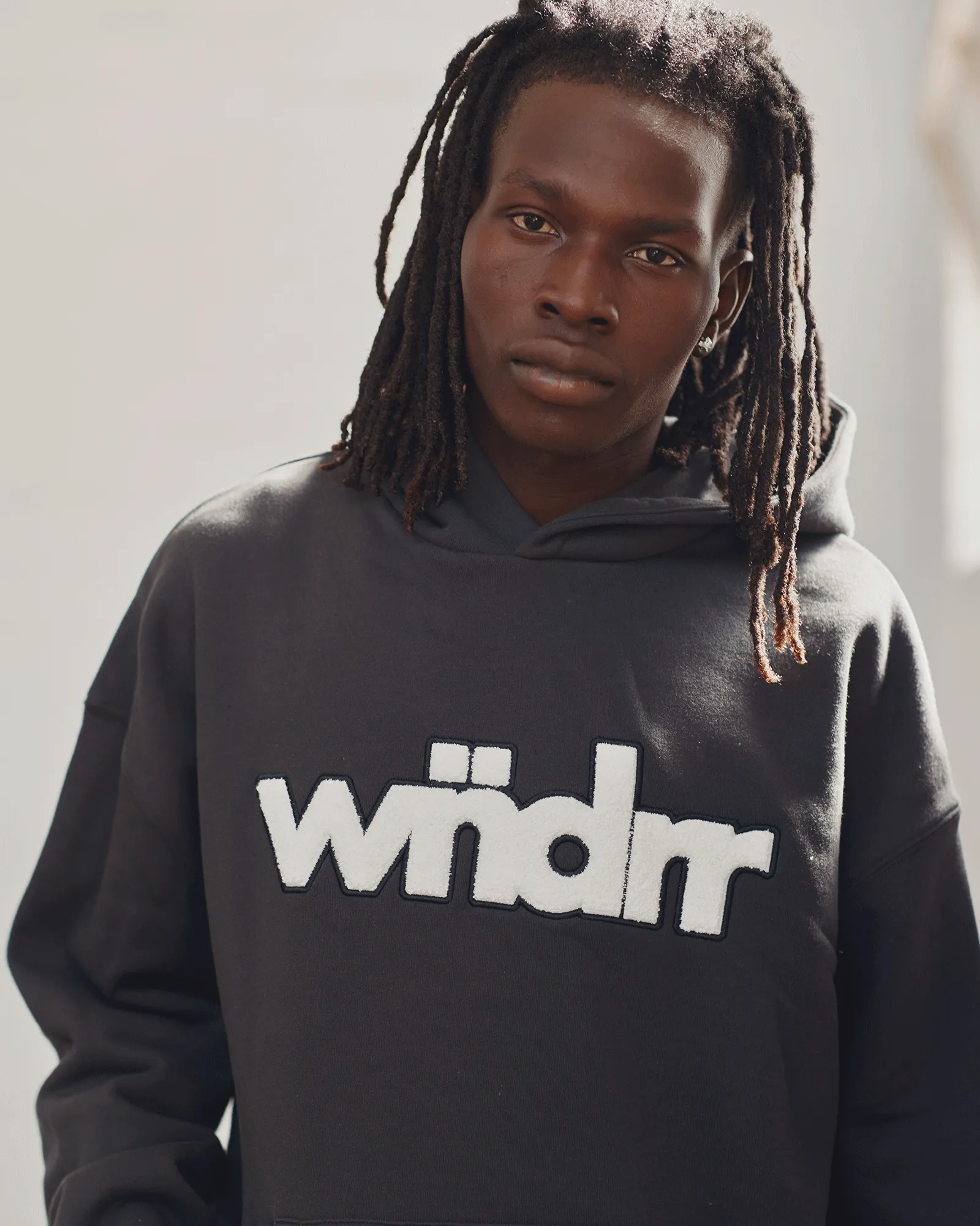 TONE HOOD SWEAT - FADED BLACK sold by WNDRR product image thumbnail 2