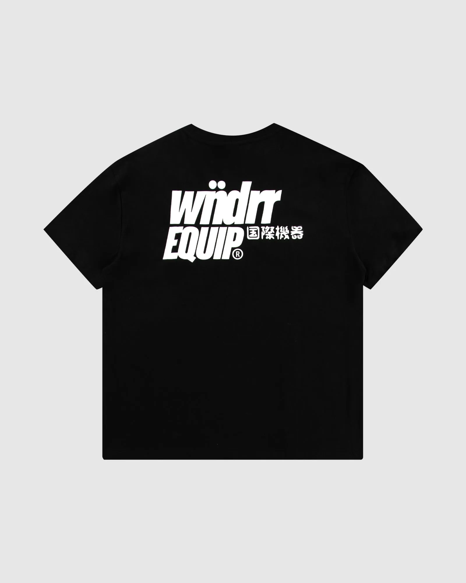 SLANT BOX FIT TEE - BLACK sold by WNDRR