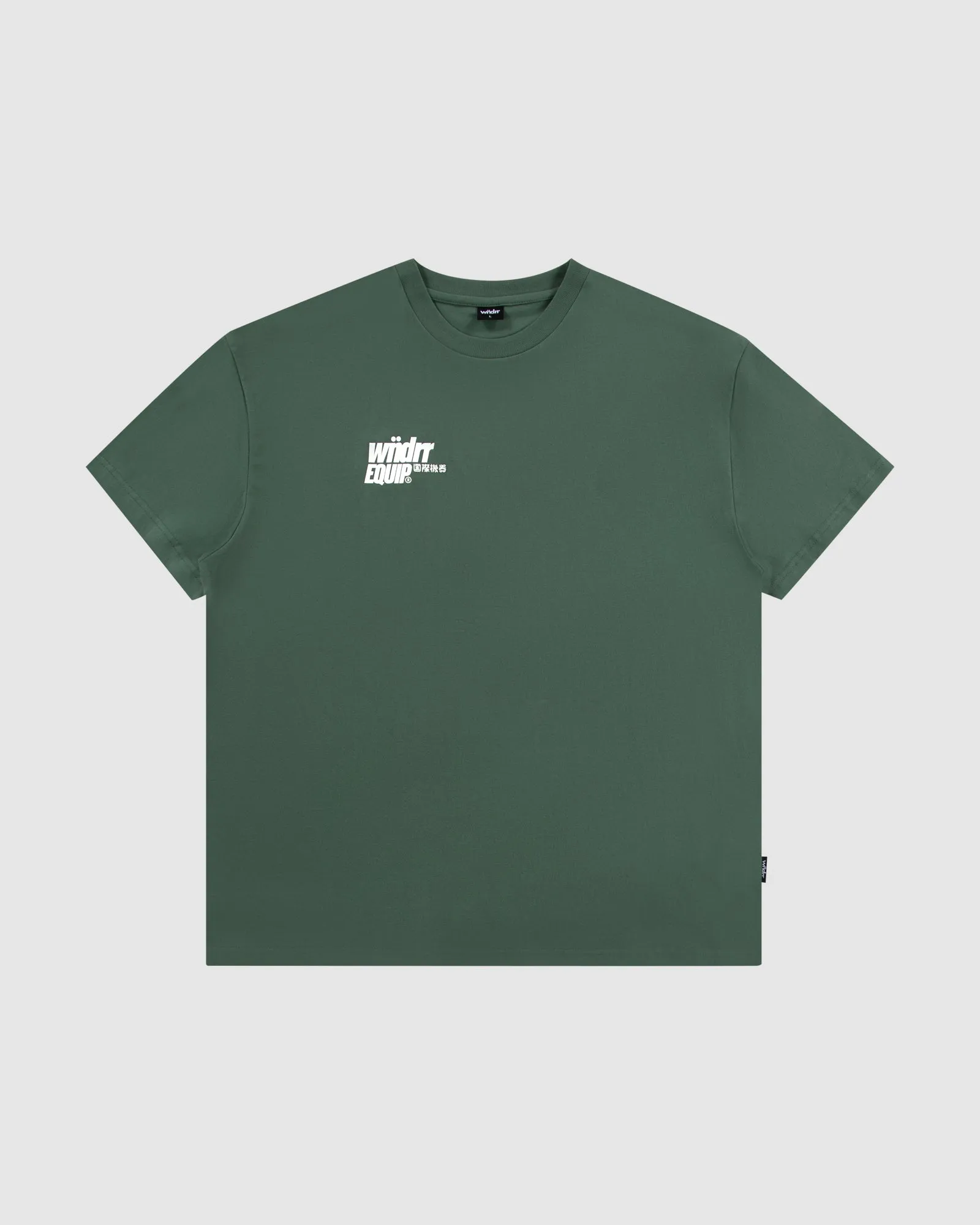 SLANT BOX FIT TEE - DARK GREEN sold by WNDRR product image thumbnail 3