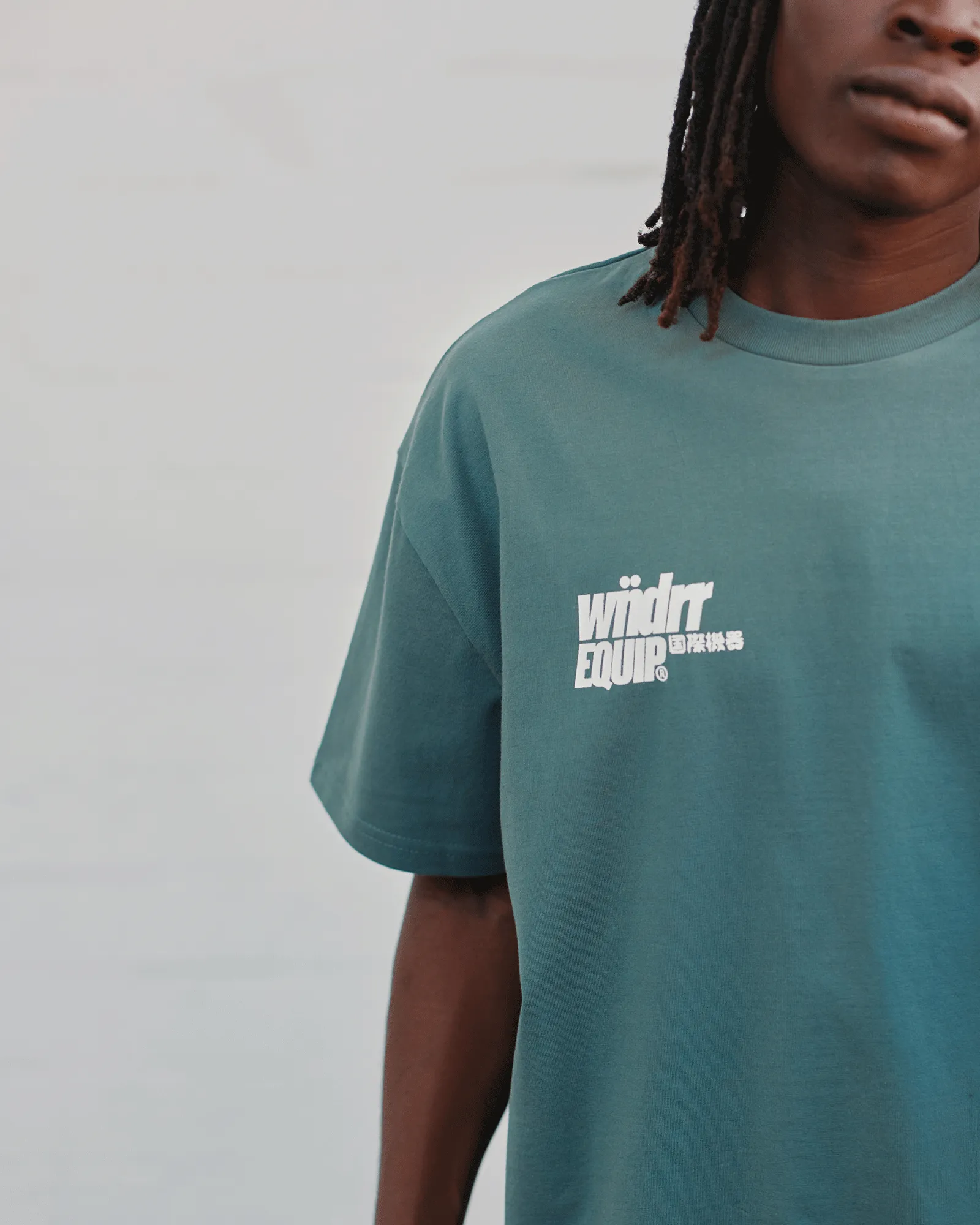 SLANT BOX FIT TEE - DARK GREEN sold by WNDRR product image thumbnail 5