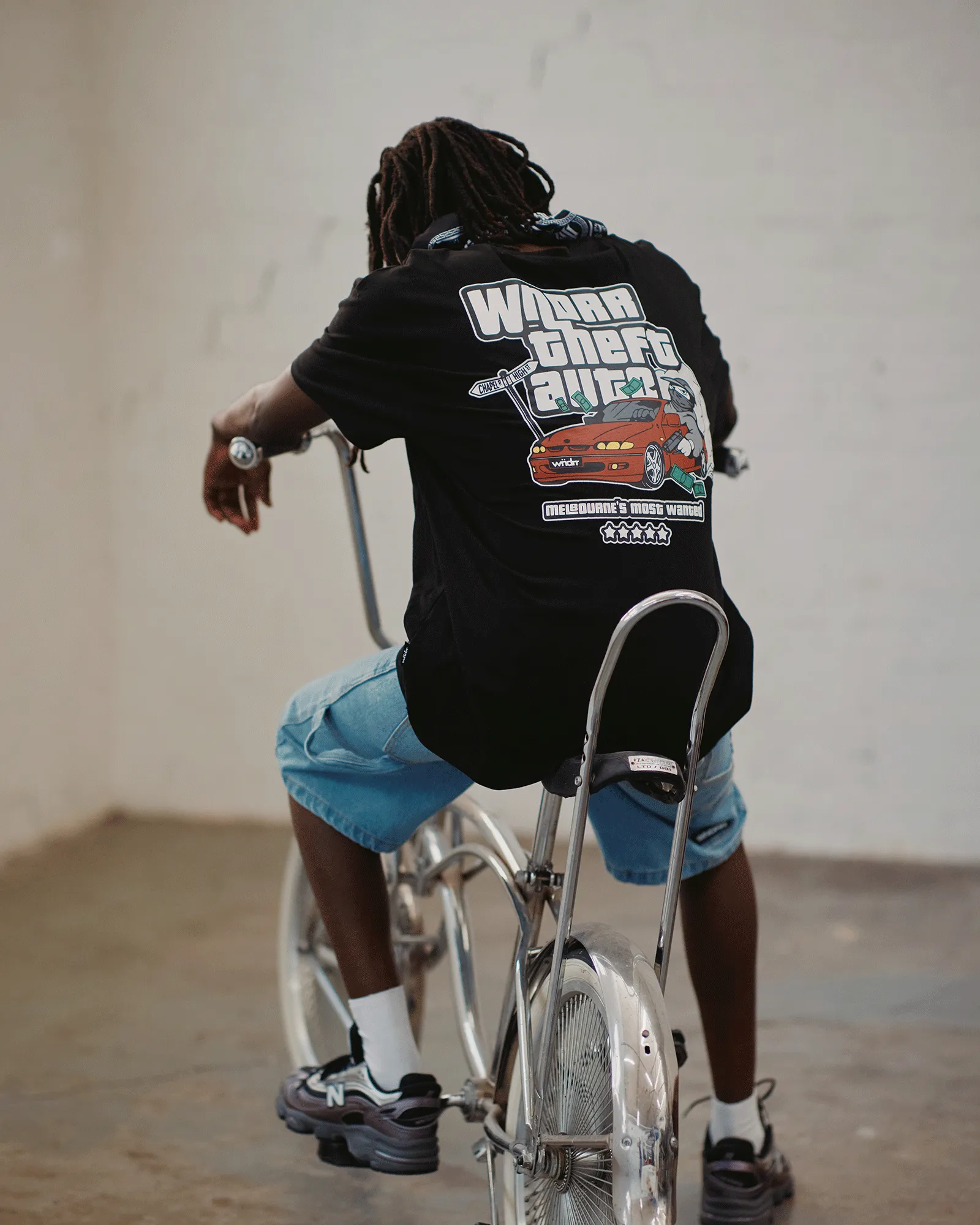 MOST WANTED BOX FIT TEE - BLACK sold by WNDRR product image thumbnail 5