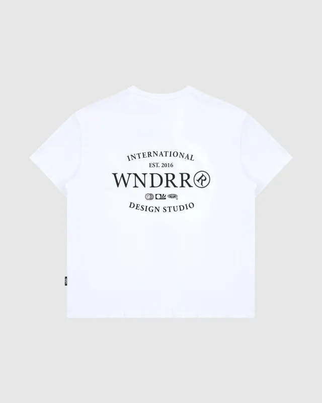 SHERIFF BOX FIT TEE - WHITE sold by WNDRR