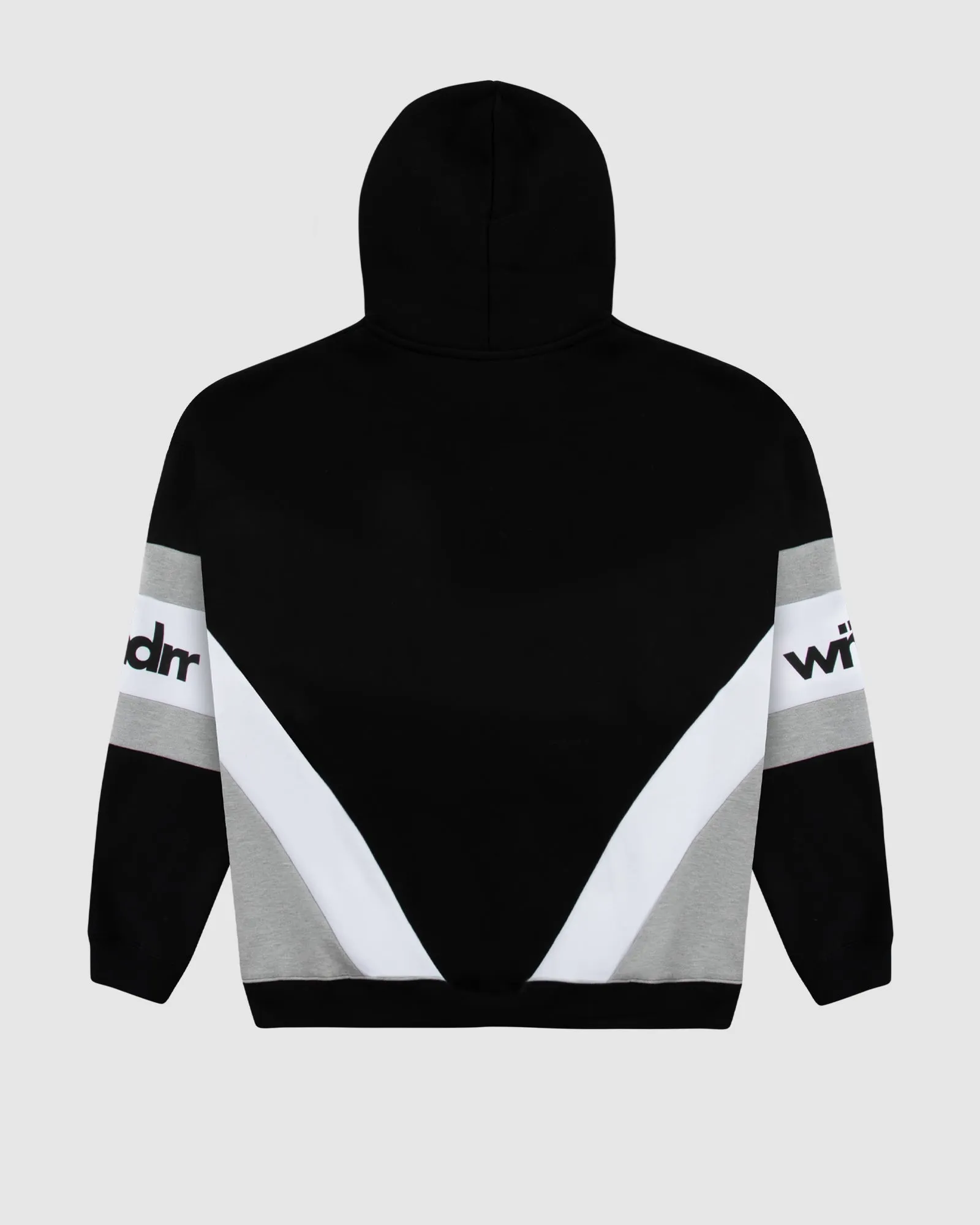 JUNCTION PANEL HOOD SWEAT - BLACK sold by WNDRR product image thumbnail 3