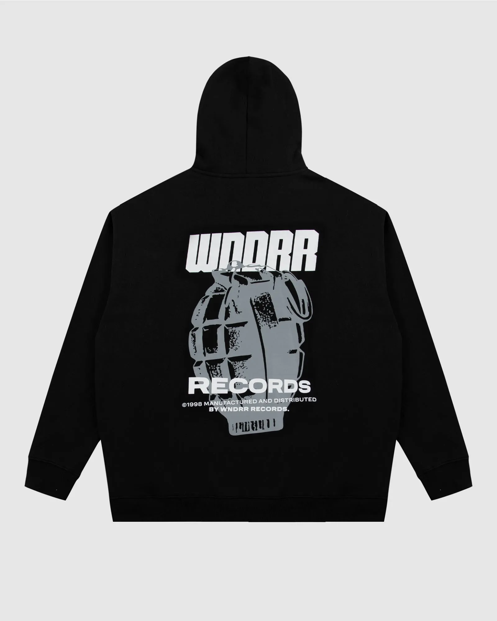GRENADE HOOD SWEAT - BLACK sold by WNDRR