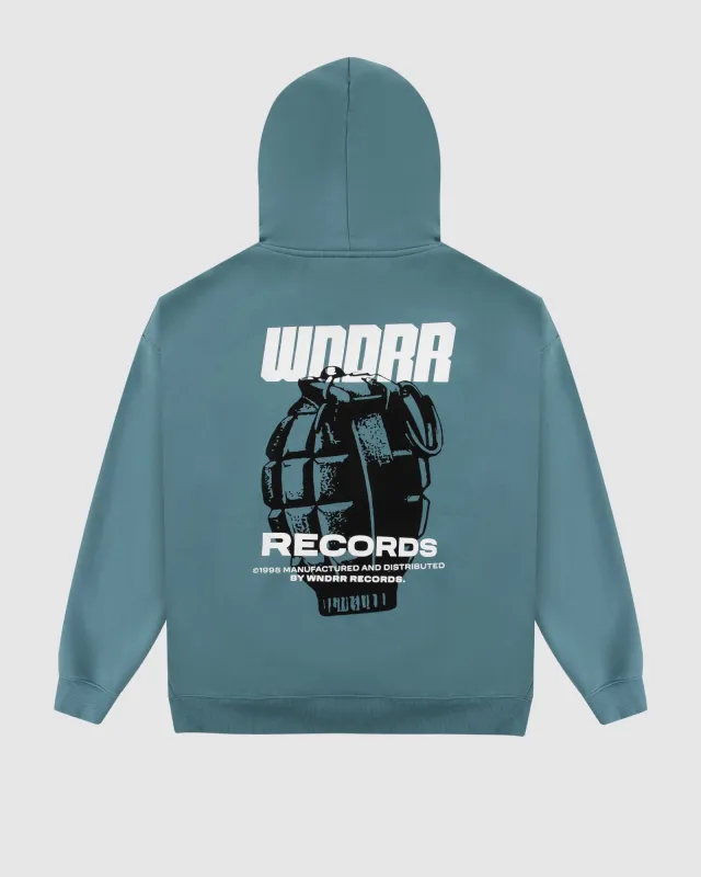GRENADE HOOD SWEAT - DUSK BLUE sold by WNDRR
