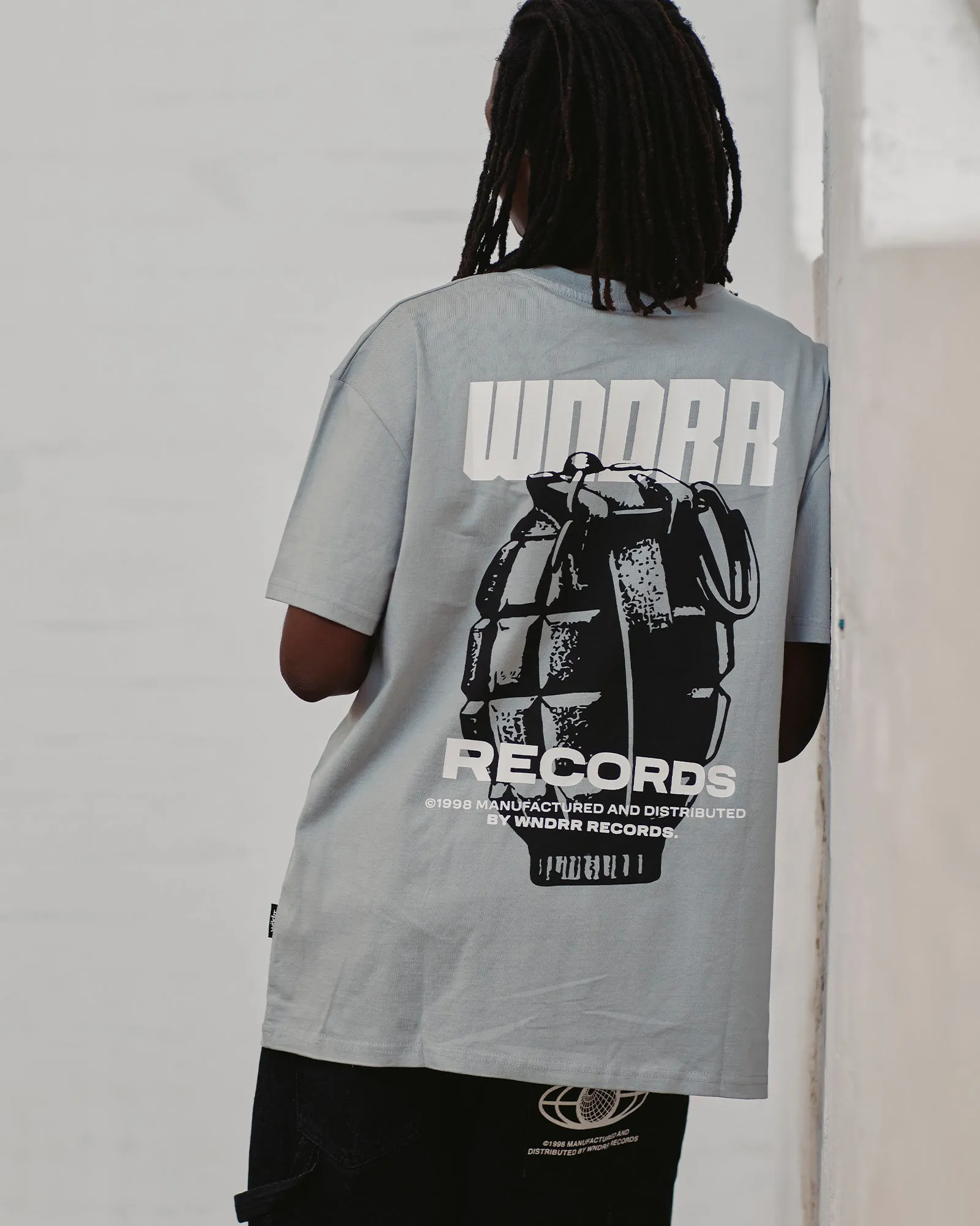 GRENADE BOX FIT TEE - CEMENT GREY sold by WNDRR product image thumbnail 2
