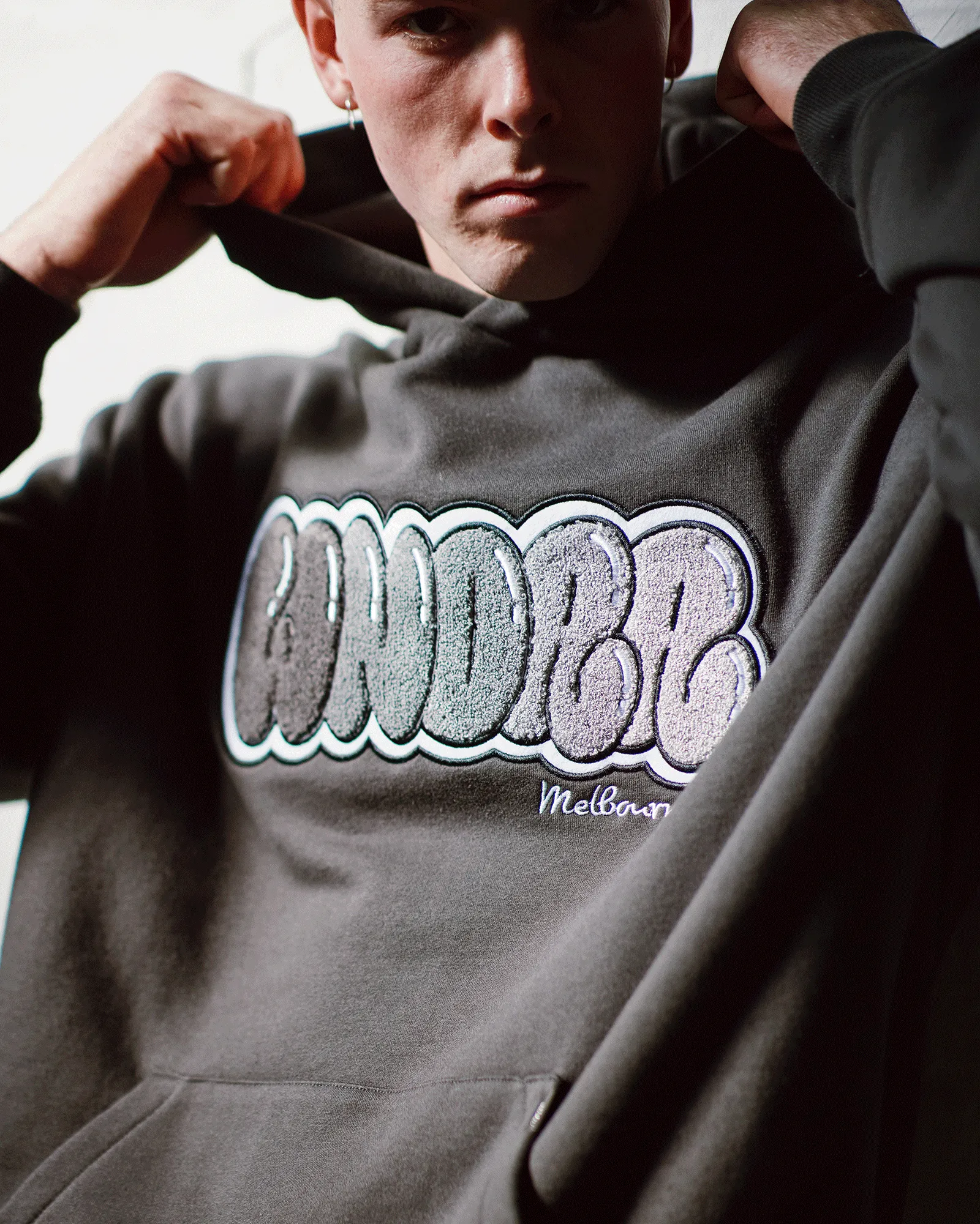 BLISSED HOOD SWEAT - FADED BLACK sold by WNDRR product image thumbnail 4