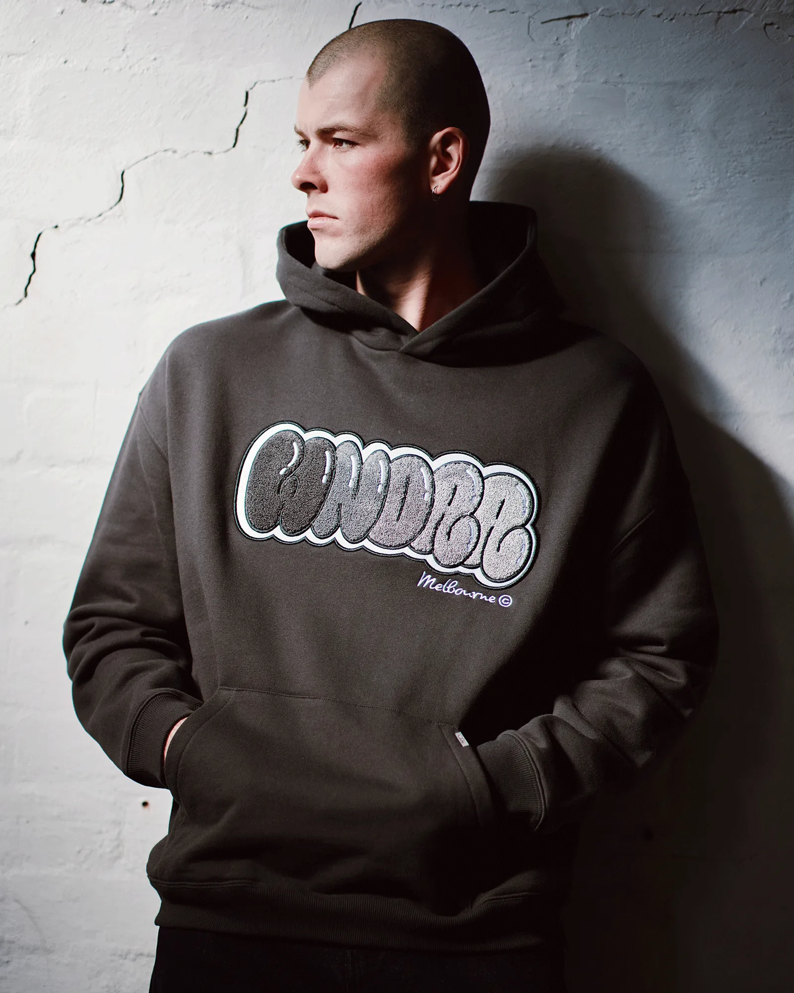 BLISSED HOOD SWEAT - FADED BLACK sold by WNDRR product image thumbnail 2