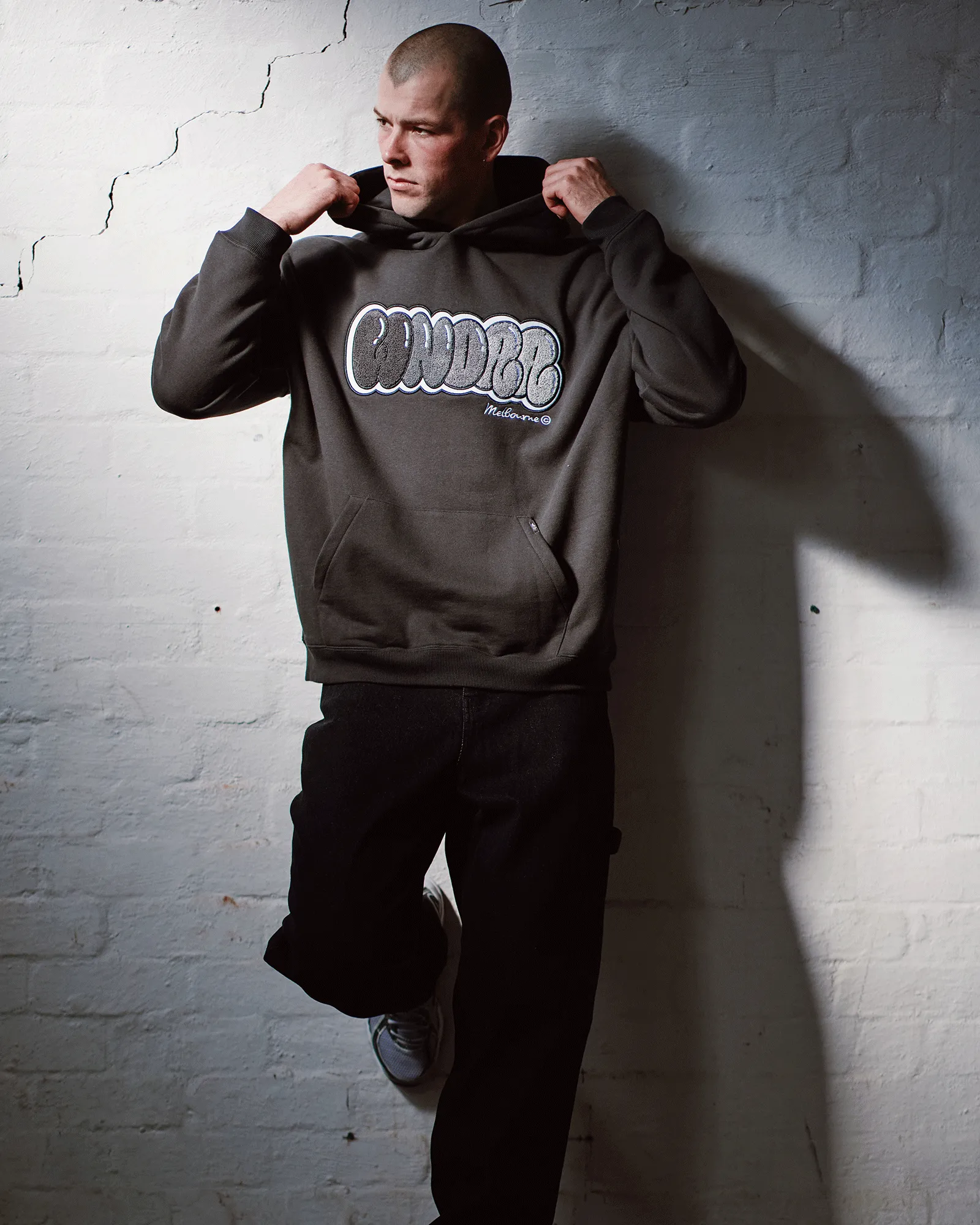 BLISSED HOOD SWEAT - FADED BLACK sold by WNDRR product image thumbnail 5