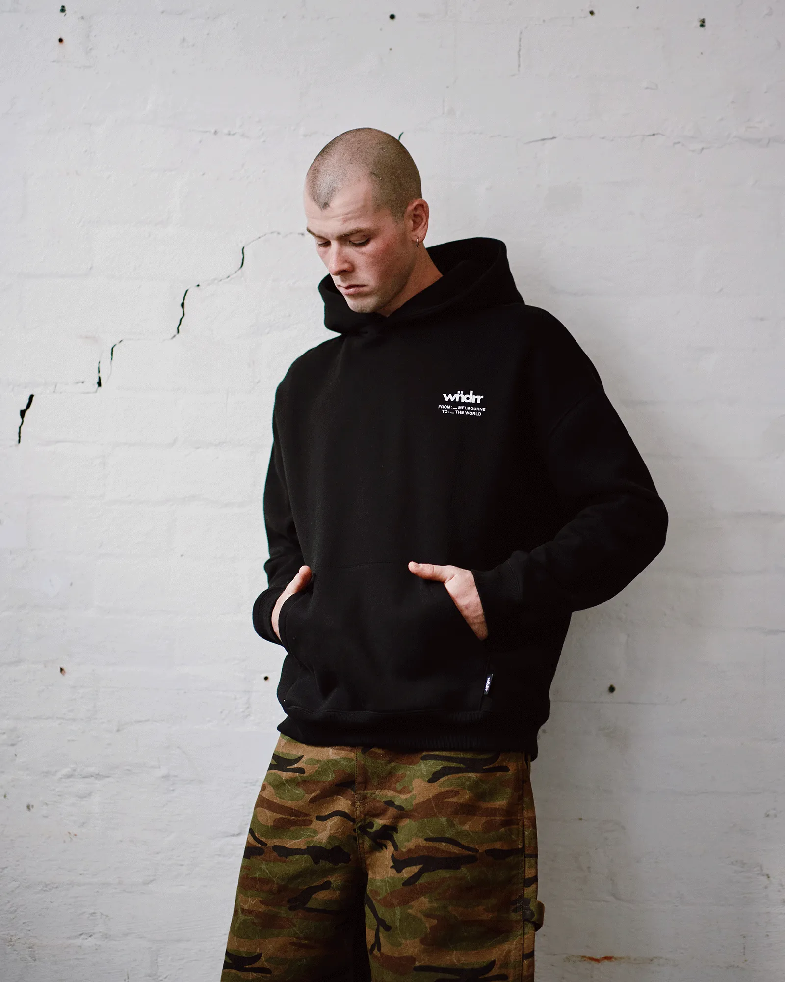 THE WORLD HOOD SWEAT - BLACK sold by WNDRR product image thumbnail 4