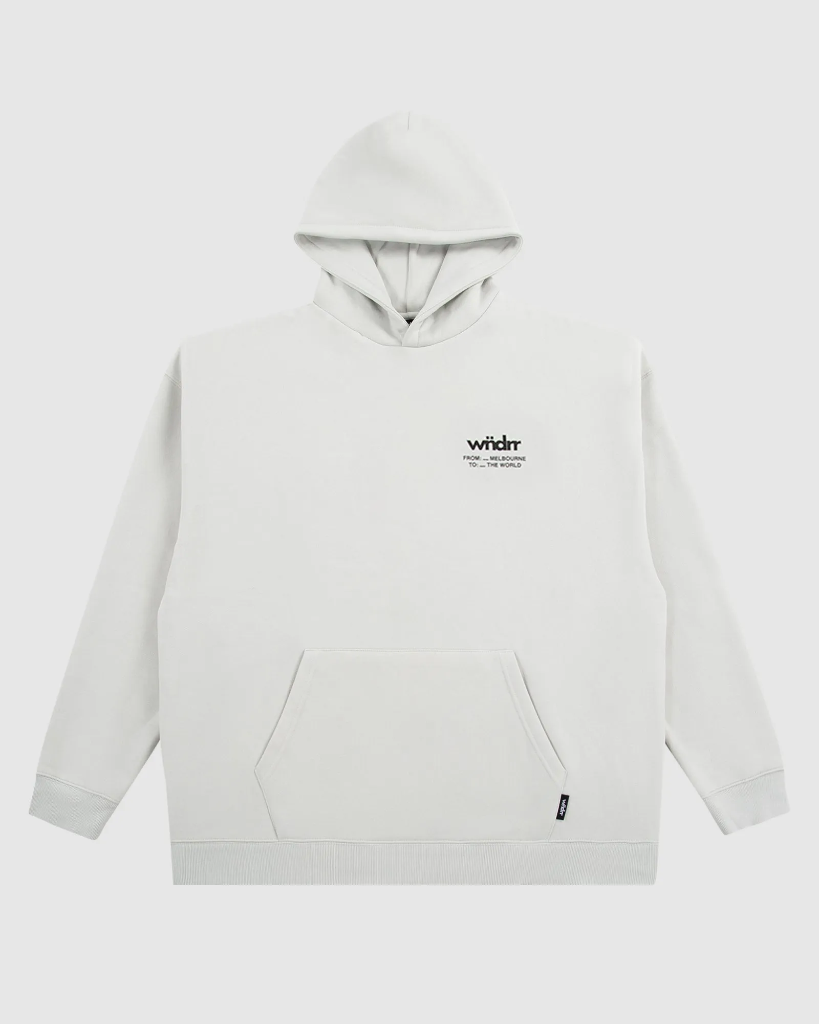 THE WORLD HOOD SWEAT - OYSTER sold by WNDRR product image thumbnail 3
