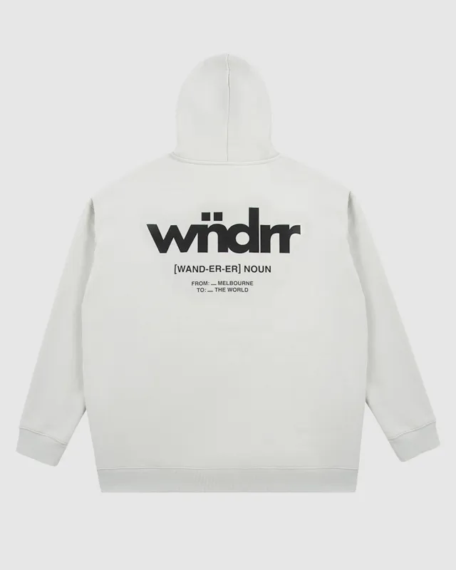THE WORLD HOOD SWEAT - OYSTER sold by WNDRR