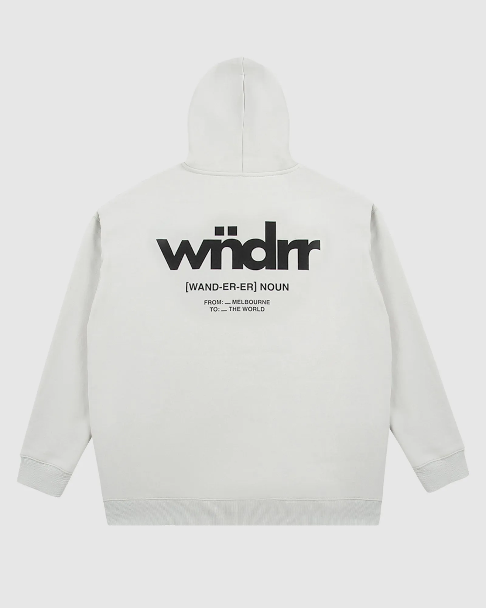 THE WORLD HOOD SWEAT - OYSTER sold by WNDRR