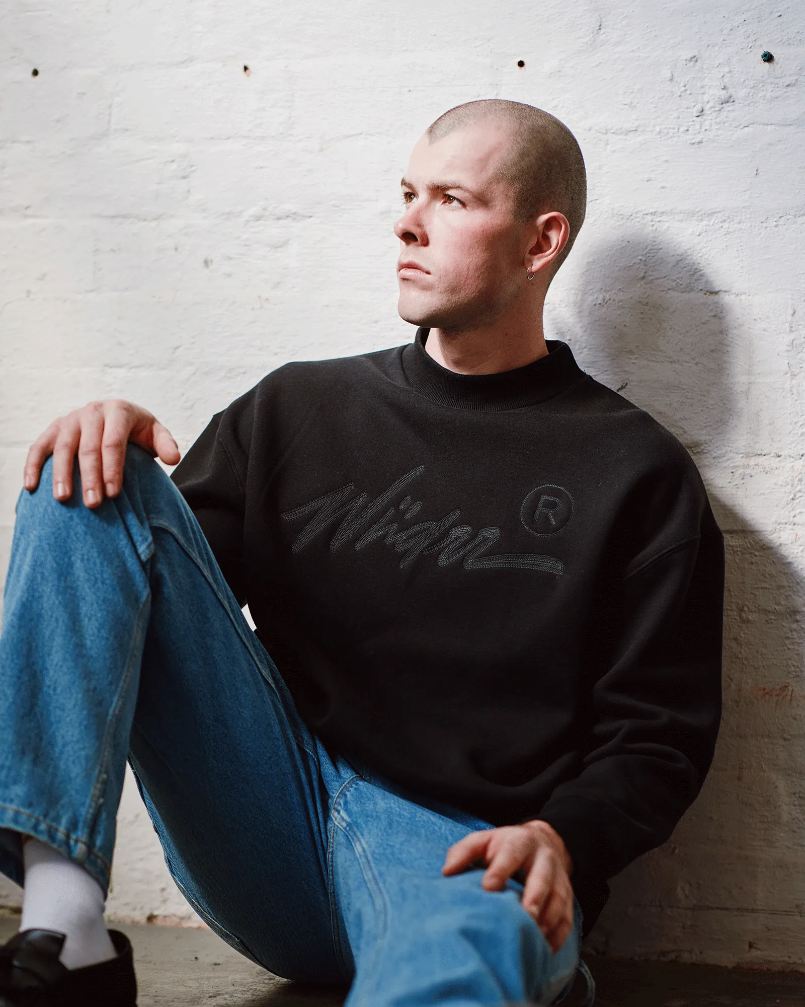 LINK CREW SWEAT - BLACK sold by WNDRR product image thumbnail 4