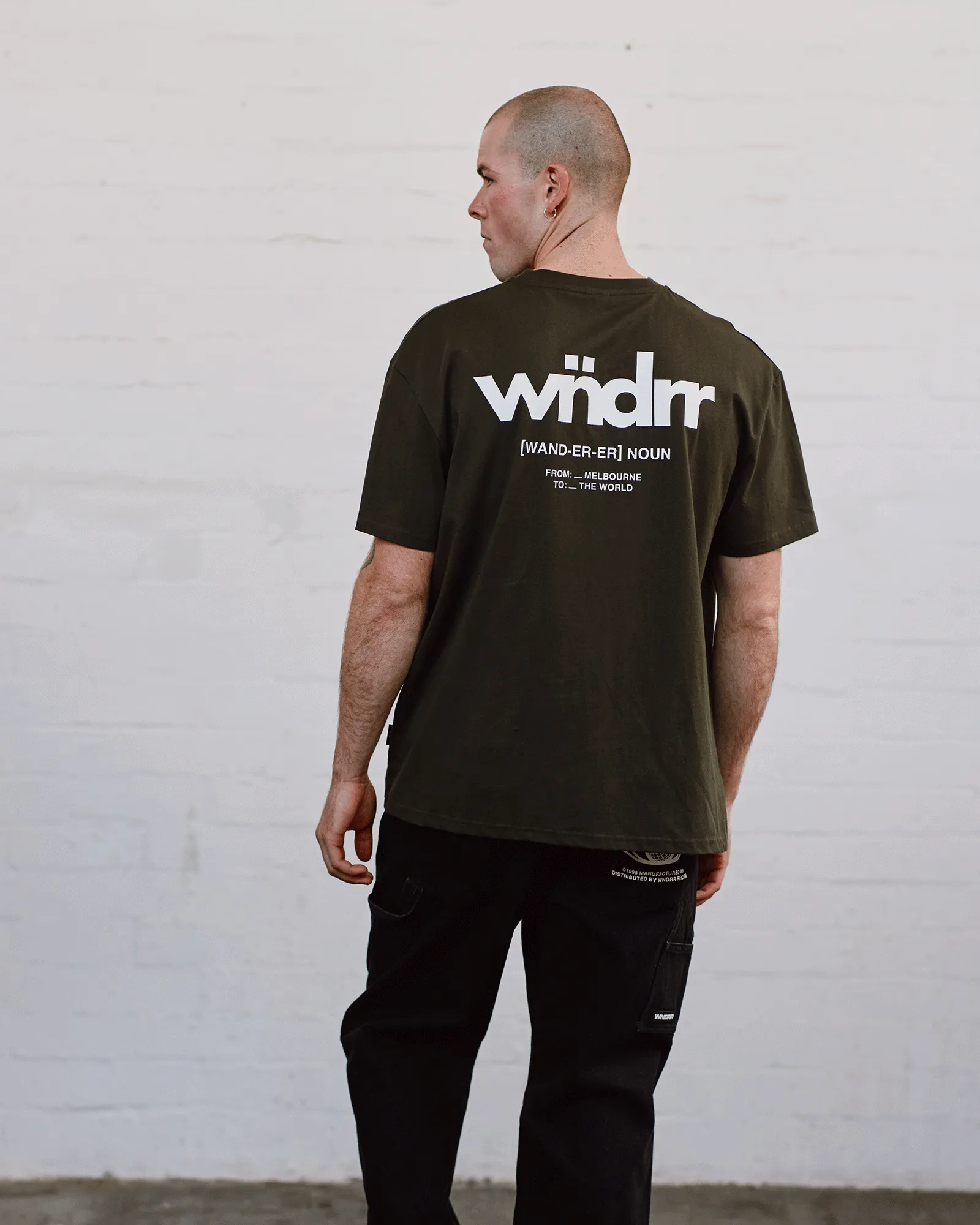 THE WORLD BOX FIT TEE - INK sold by WNDRR product image thumbnail 2