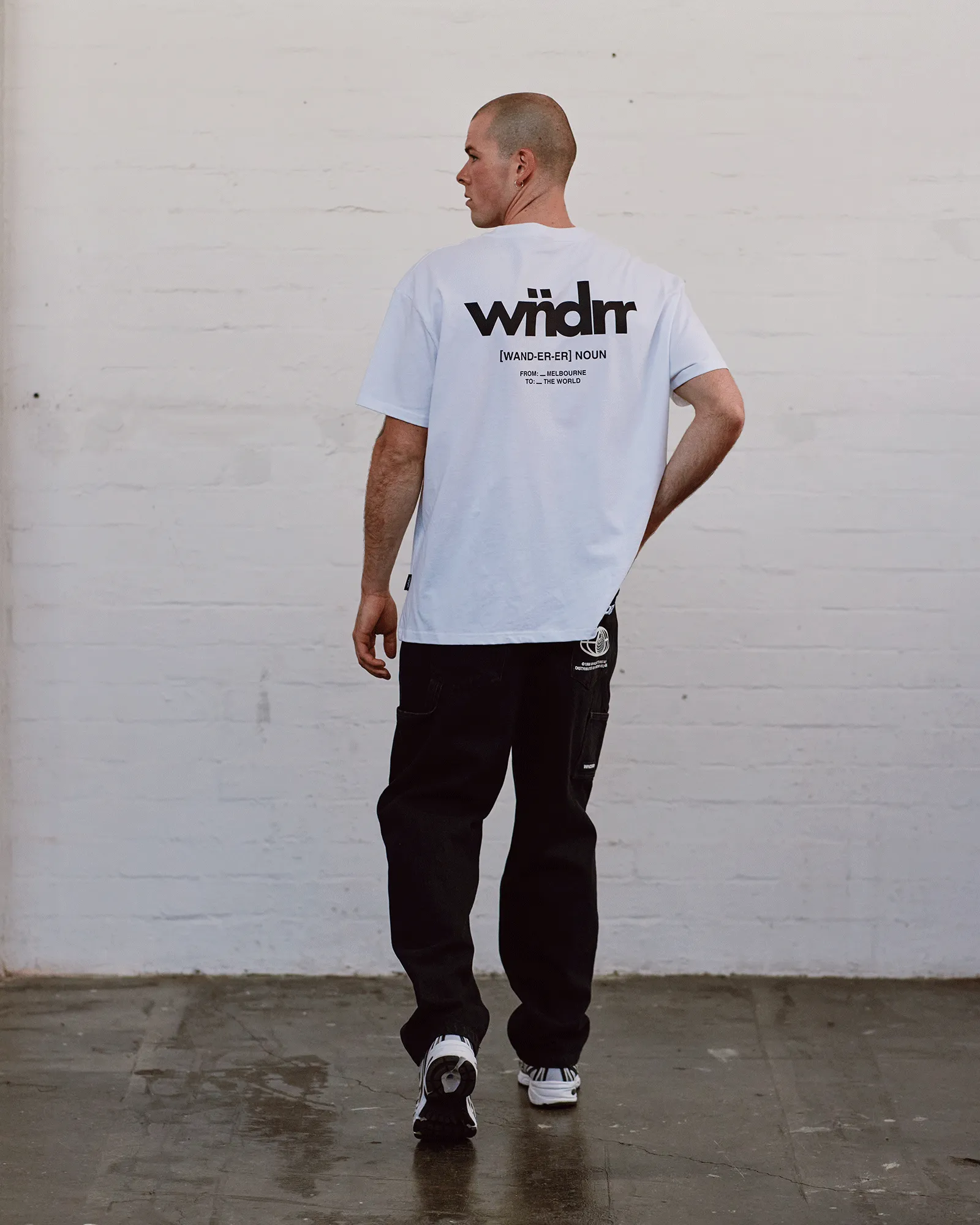 THE WORLD BOX FIT TEE - WHITE sold by WNDRR product image thumbnail 5