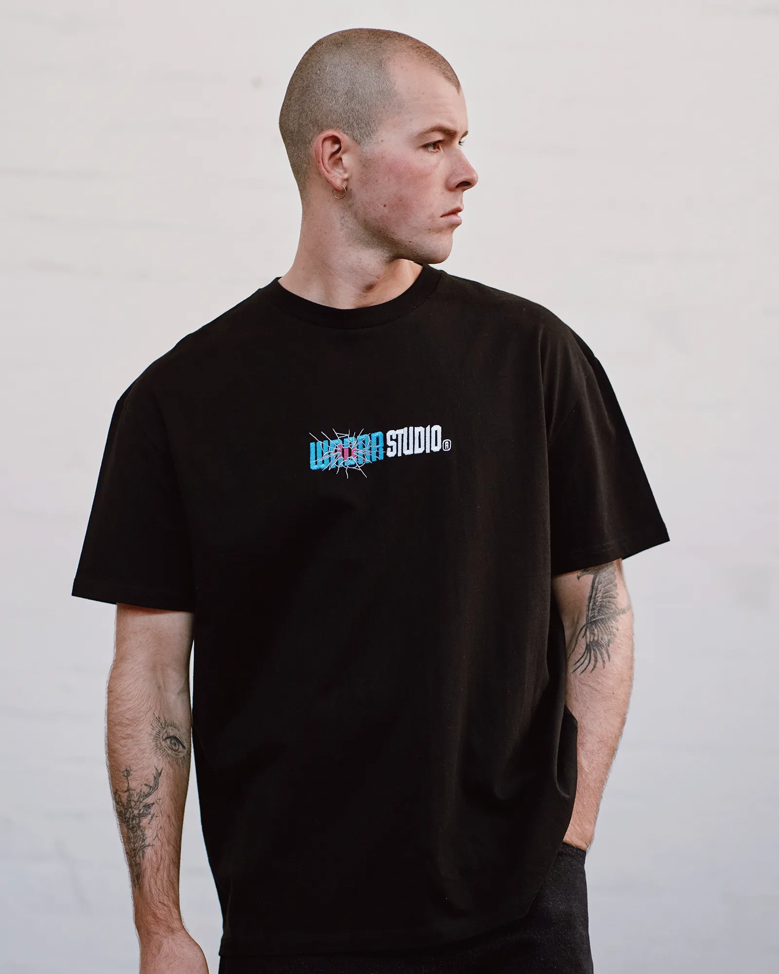 SHATTER BOX FIT TEE - BLACK sold by WNDRR product image thumbnail 2