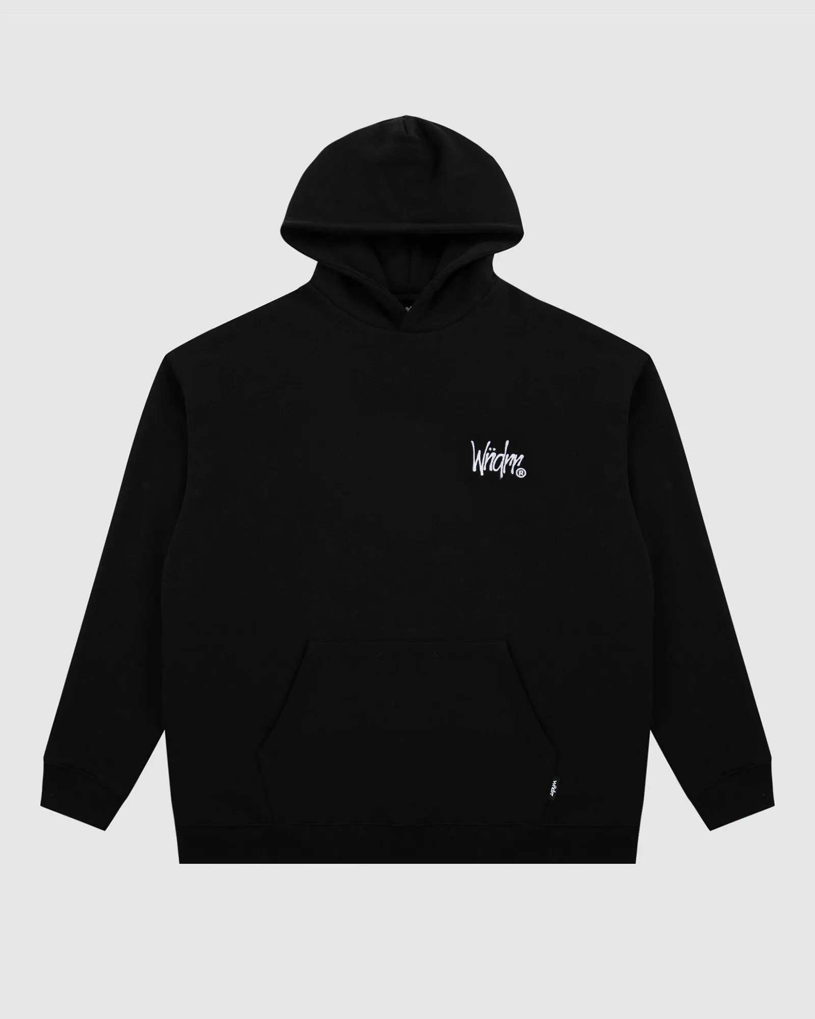 FRAYED HOOD SWEAT - BLACK sold by WNDRR product image thumbnail 3