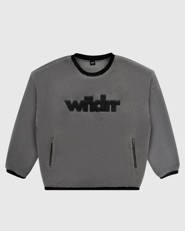 TONE SHERPA PULLOVER - CEMENT GREY made by End