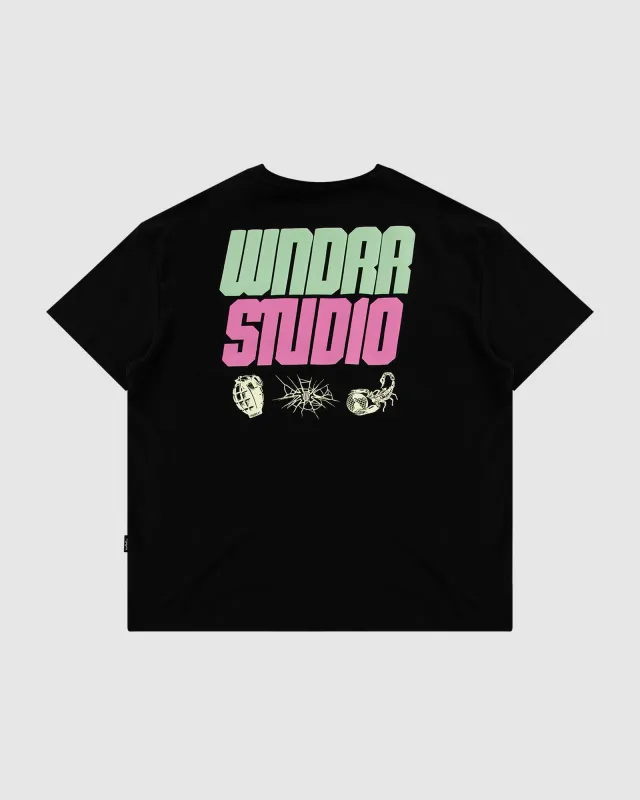 OPPONENT BOX FIT TEE - BLACK sold by WNDRR