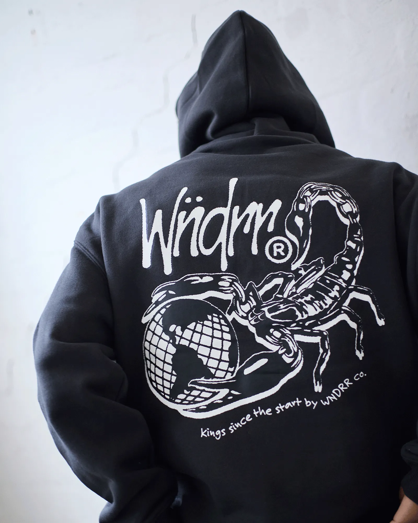 SCORPION HOOD SWEAT - FADED BLACK sold by WNDRR product image thumbnail 2
