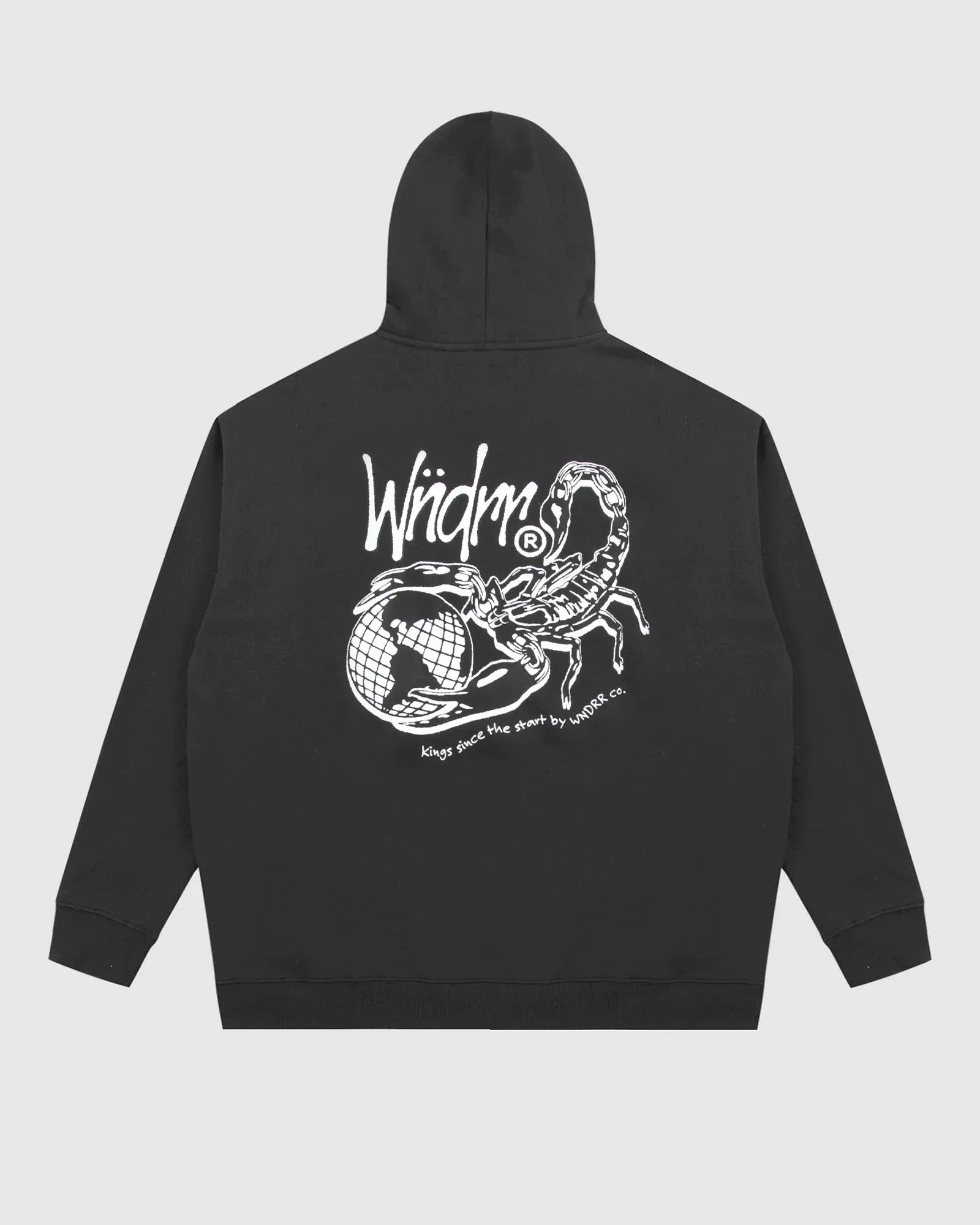 SCORPION HOOD SWEAT - FADED BLACK sold by WNDRR