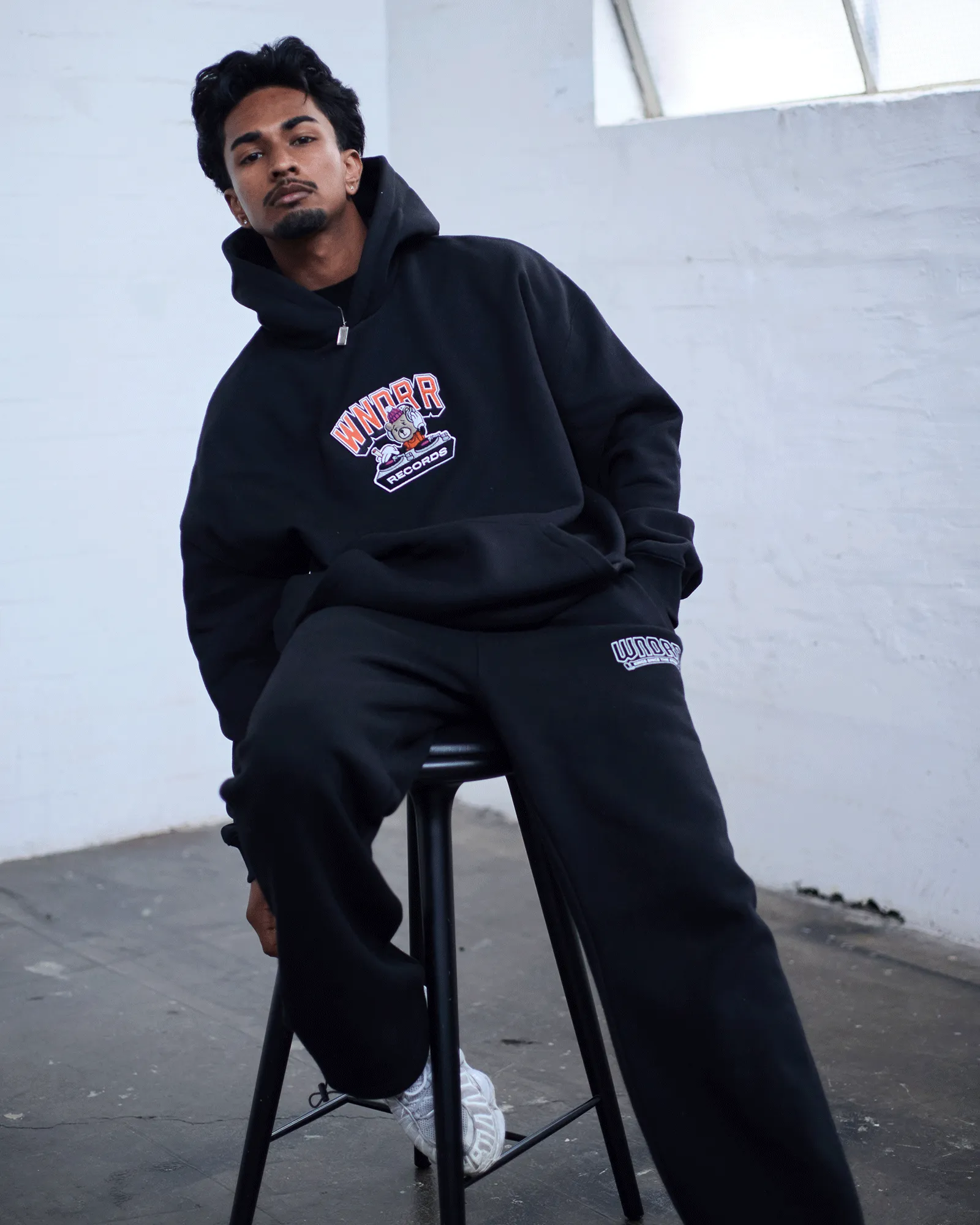 SPIN HOOD SWEAT - BLACK sold by WNDRR product image thumbnail 2