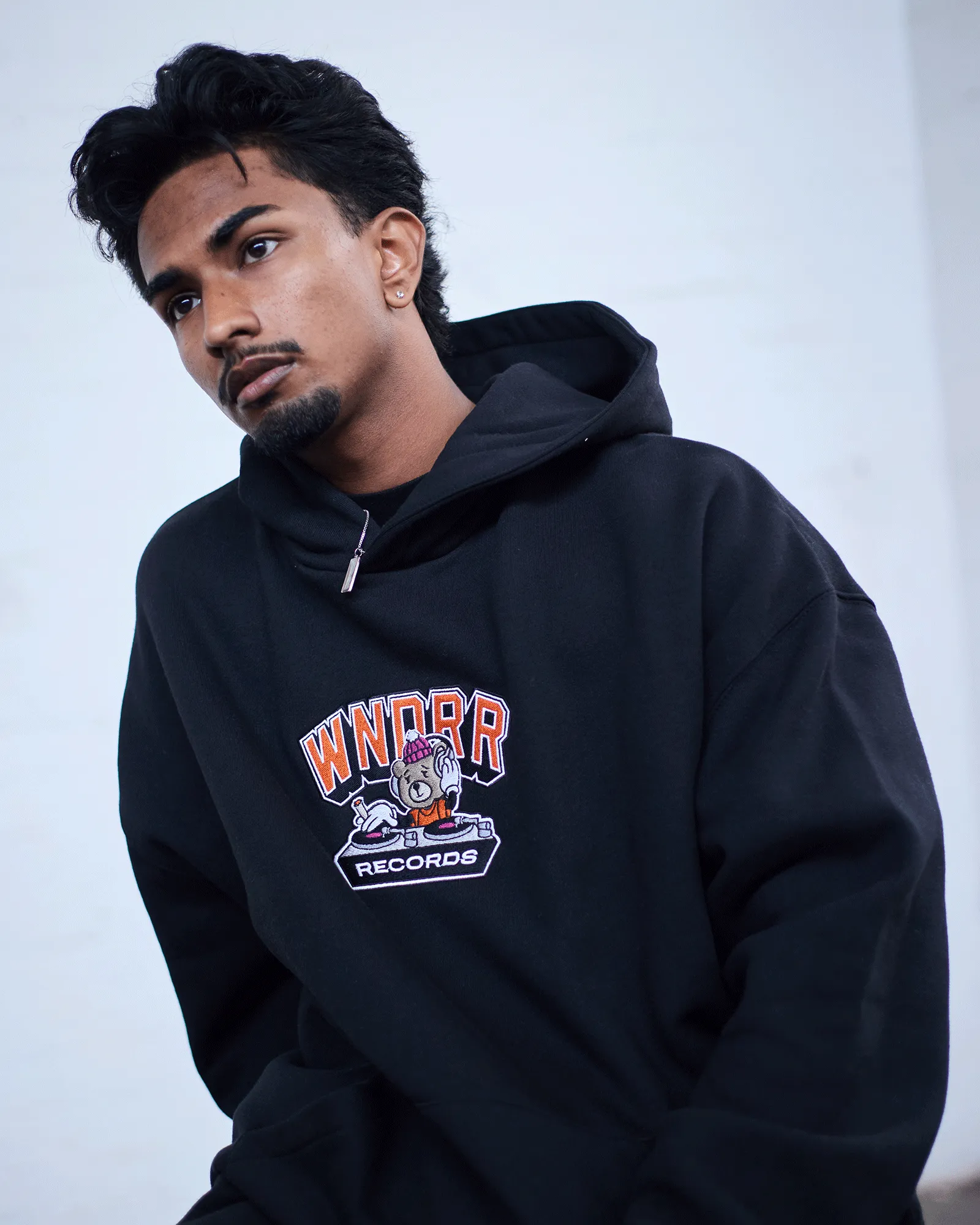 SPIN HOOD SWEAT - BLACK sold by WNDRR product image thumbnail 4