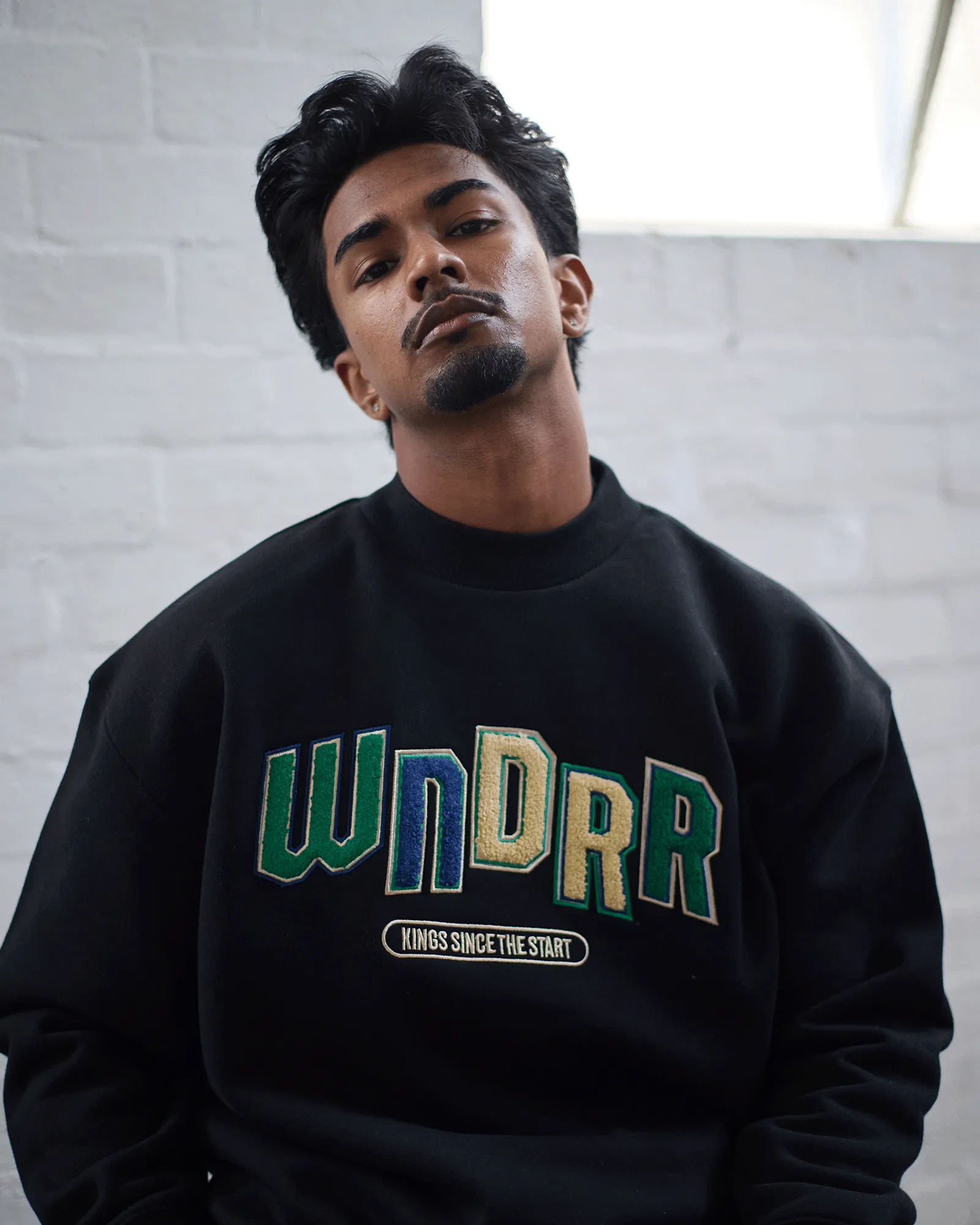 CHANT CREW SWEAT - BLACK sold by WNDRR product image thumbnail 4