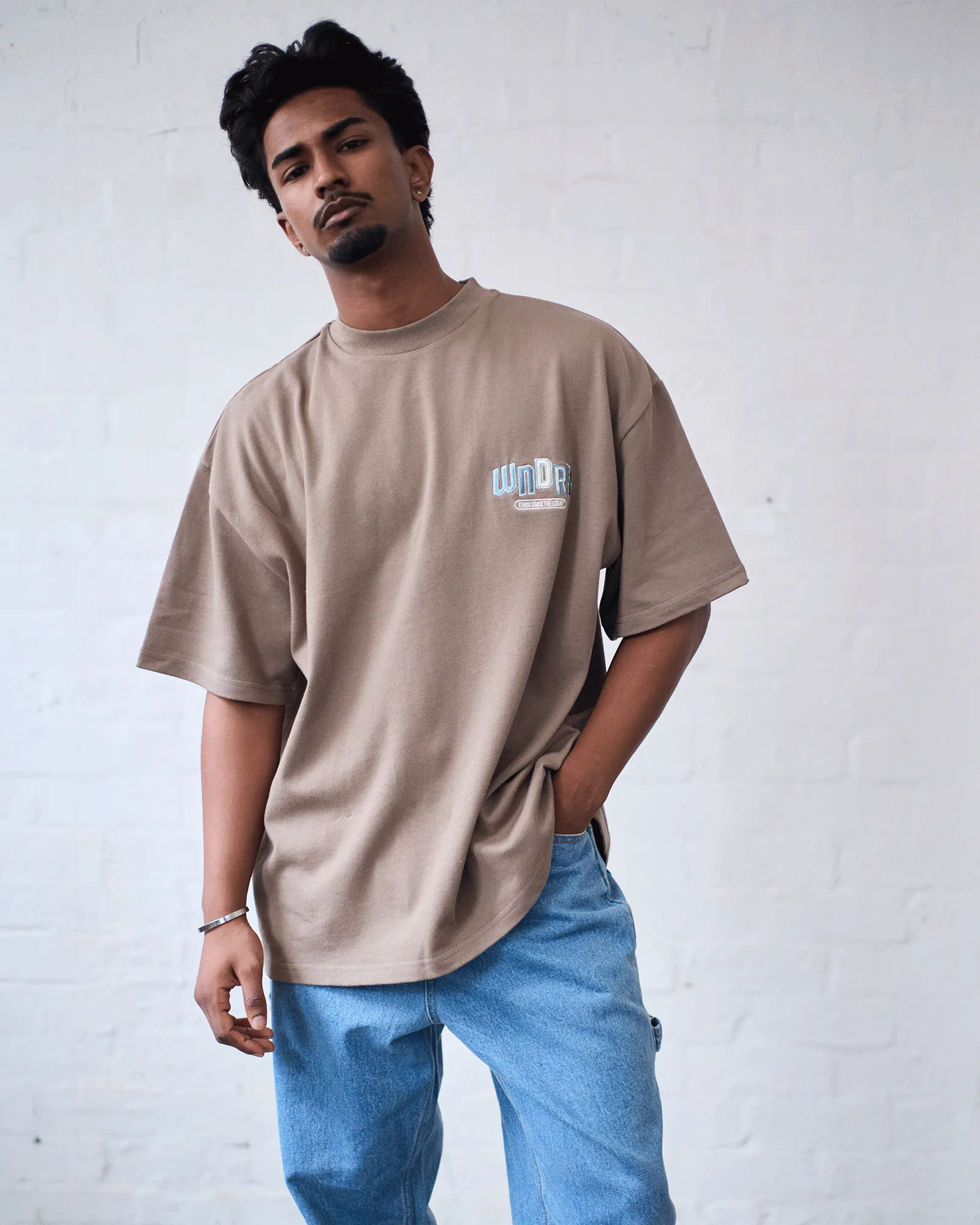 CHANT HEAVY WEIGHT TEE - TAUPE sold by WNDRR product image thumbnail 4