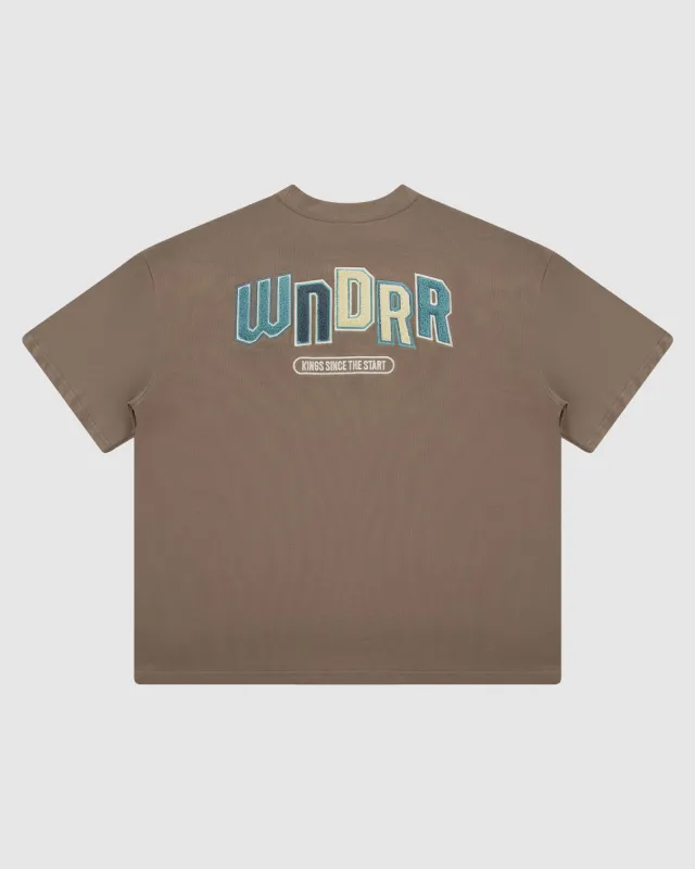 CHANT HEAVY WEIGHT TEE - TAUPE sold by WNDRR