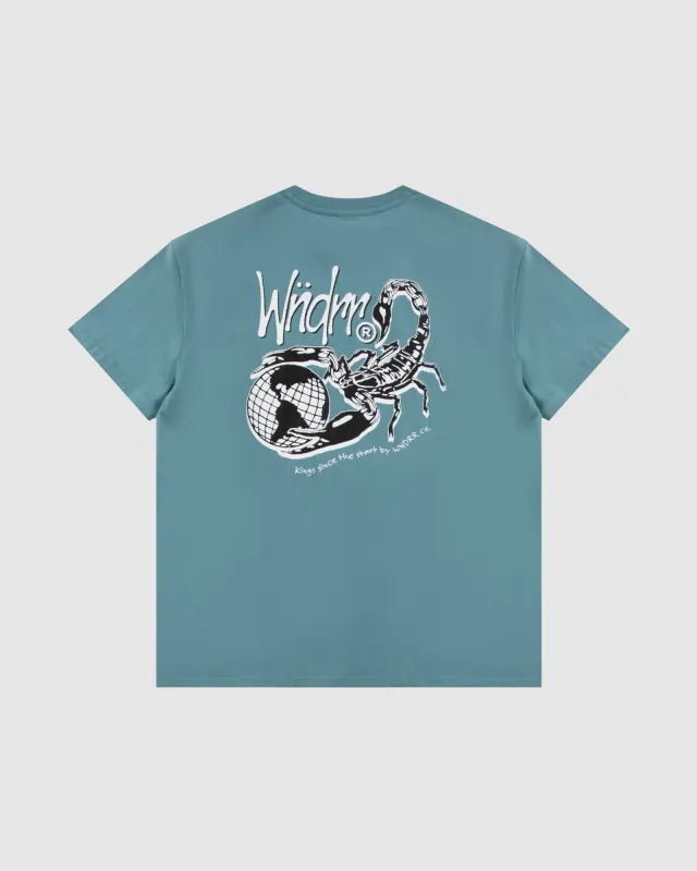 SCORPION BOX FIT TEE - DUSK BLUE sold by WNDRR