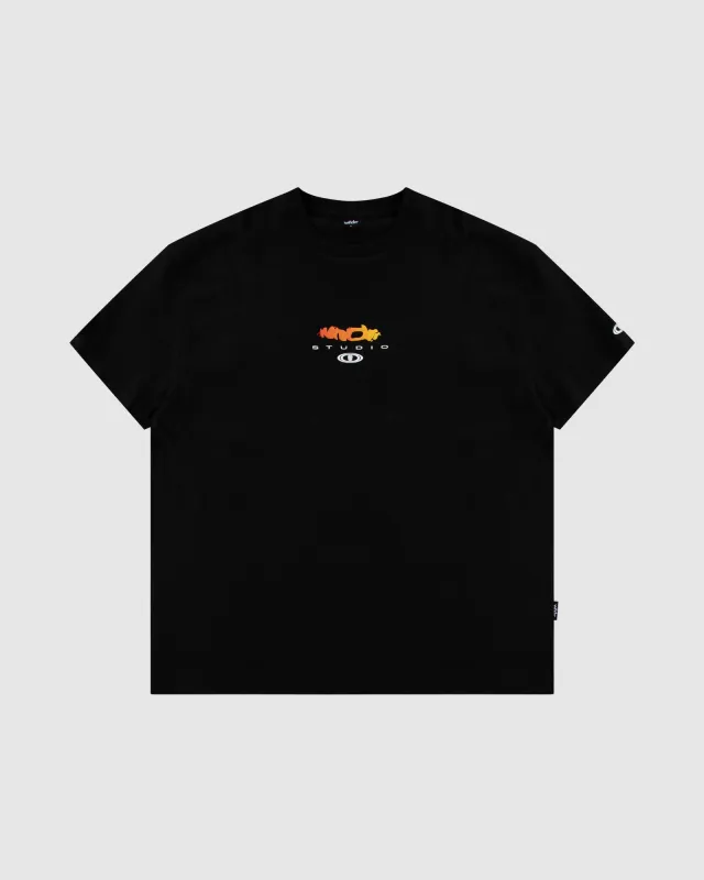 LAB BOX FIT TEE - BLACK sold by WNDRR