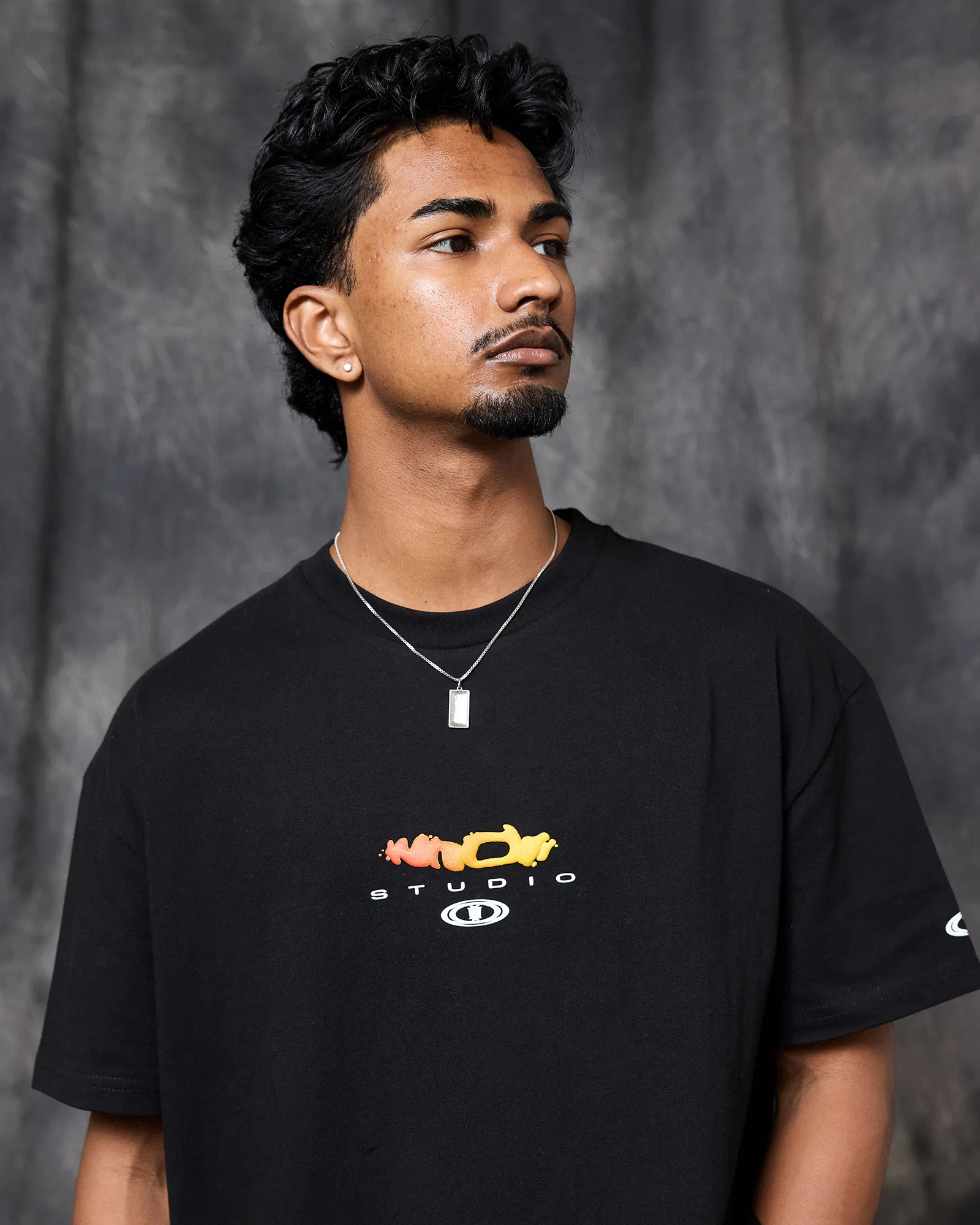 LAB BOX FIT TEE - BLACK sold by WNDRR product image thumbnail 2