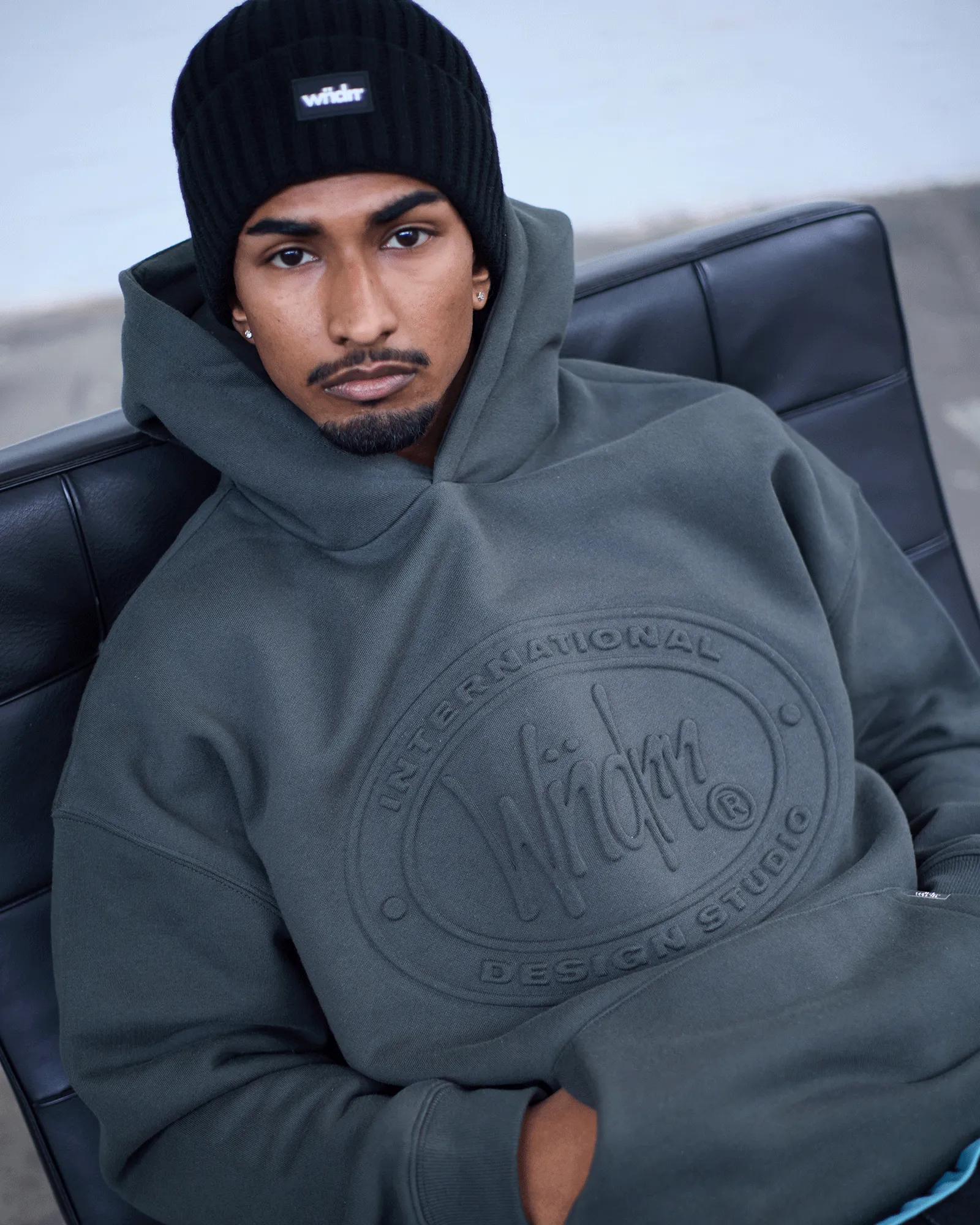 MINTED HOOD SWEAT - INK sold by WNDRR product image thumbnail 2