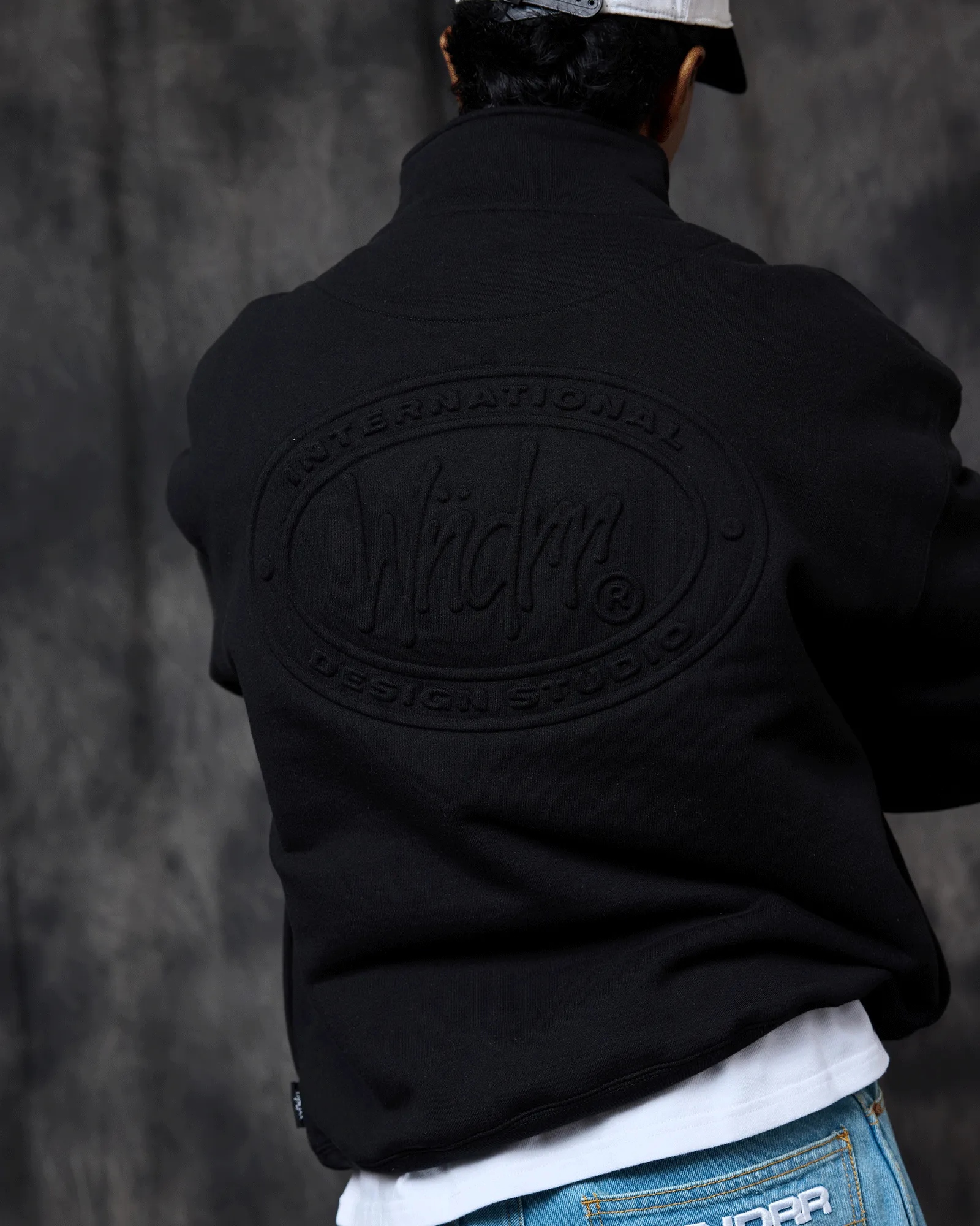 MINTED 1/4 ZIP SWEAT - BLACK sold by WNDRR product image thumbnail 4