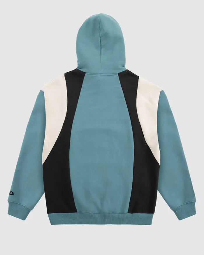 FRAMED PANEL HOOD SWEAT - DUSK BLUE/OFF WHITE sold by WNDRR product image thumbnail 3