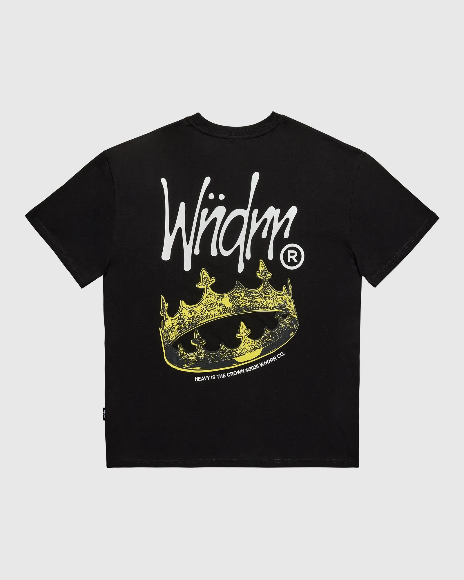 CROWN BOX FIT TEE - BLACK sold by WNDRR