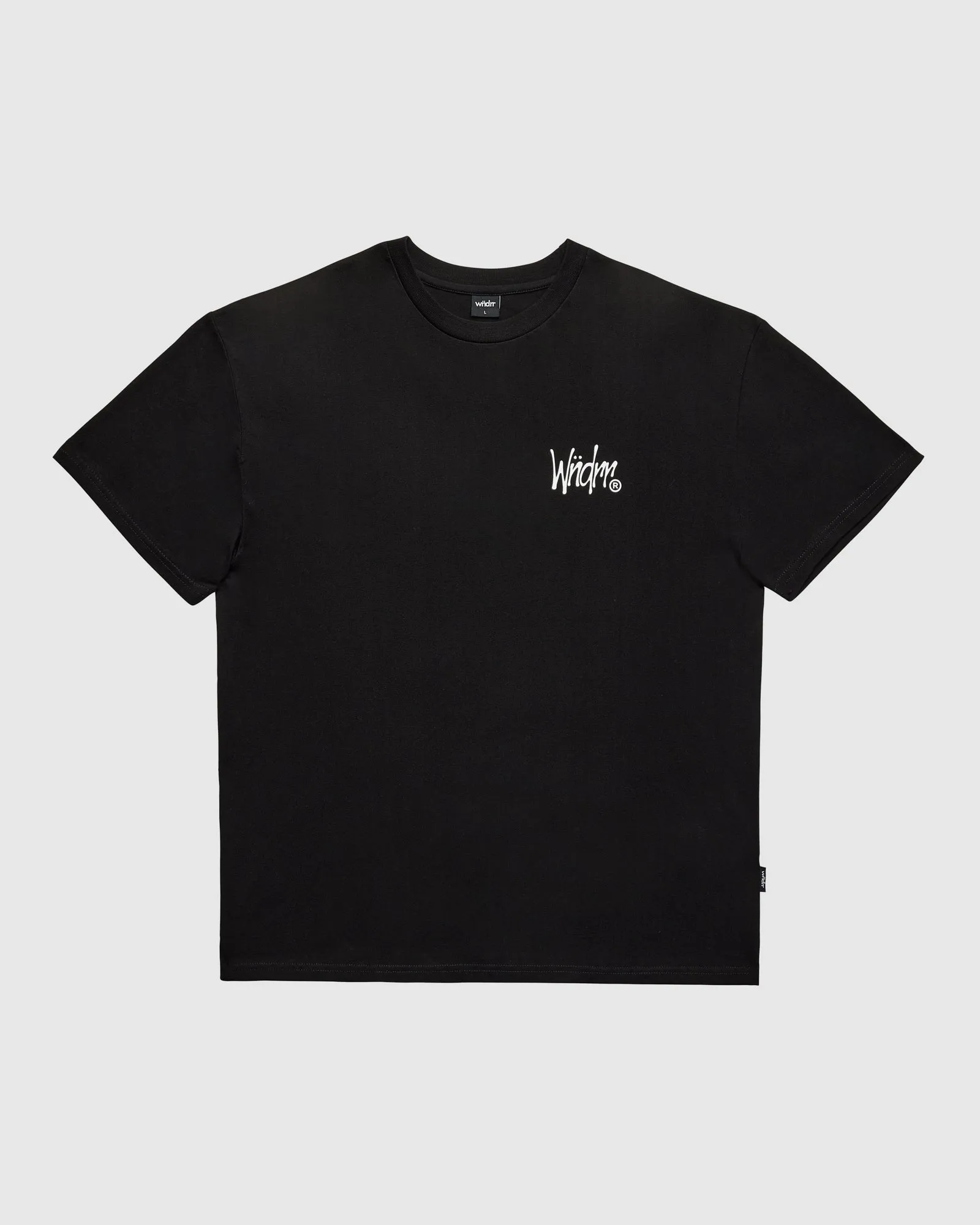 CROWN BOX FIT TEE - BLACK sold by WNDRR product image thumbnail 3