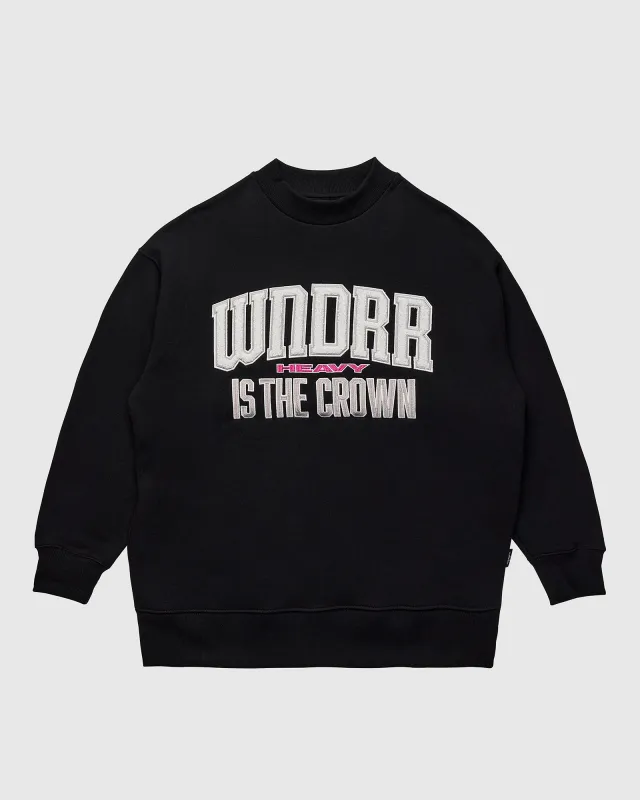 PROLOGUE CREW SWEAT - BLACK sold by WNDRR